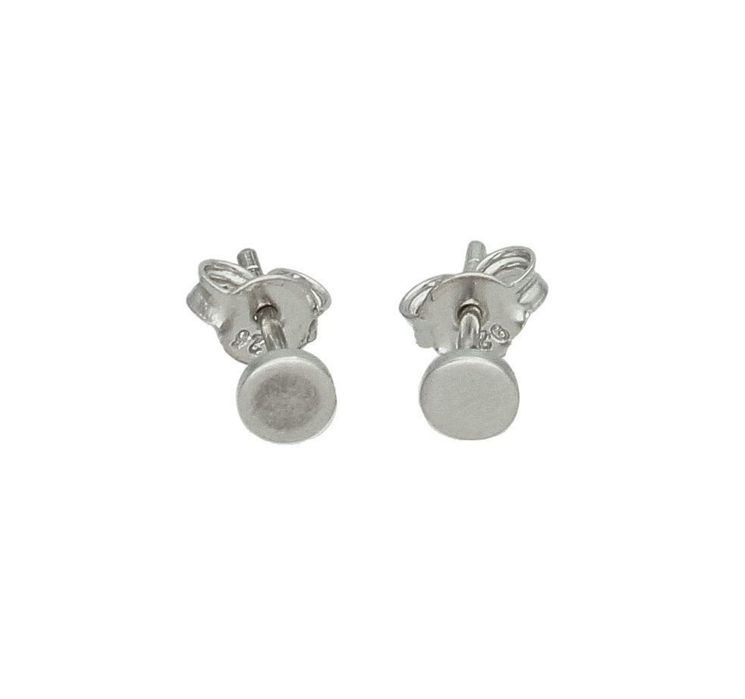 Srebrne kolczyki damskie 925 gładkie okrągłe na sztyft DIA-KLC-11595-925.jpg