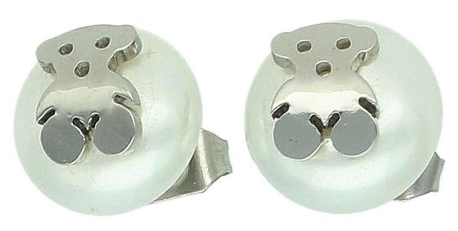 Stalowe kolczyki damskie z perełką 'Tous' na sztyft DIA-KLC-11659-STAL. Stalowe kolczyki damskie. Kolczyki stalowe z perłą. Kolczyki damskie stalowe tous z perełką. Kolczyki damskie na sztyft.1.jpg