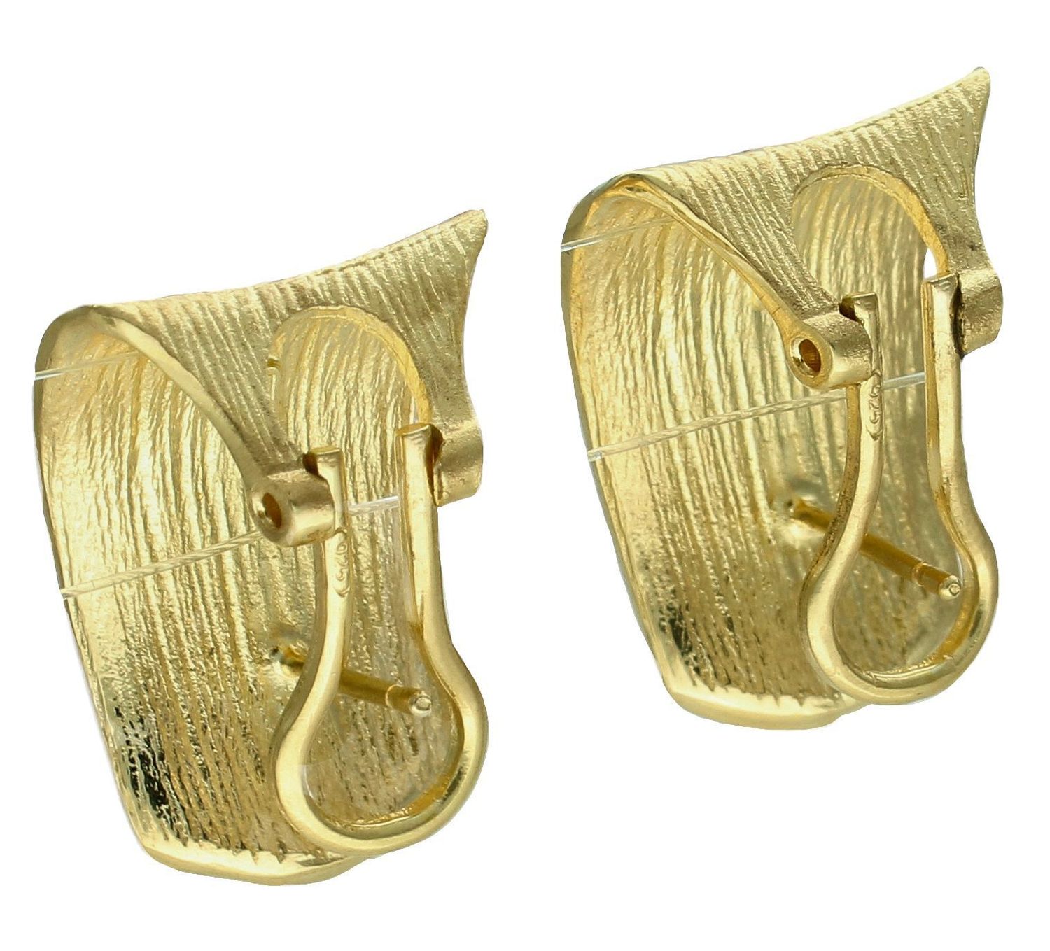 Srebrne kolczyki damskie 925 podłużne grawerowane pokryte złotem DIA-KLC-11707Z-925 (2).jpg