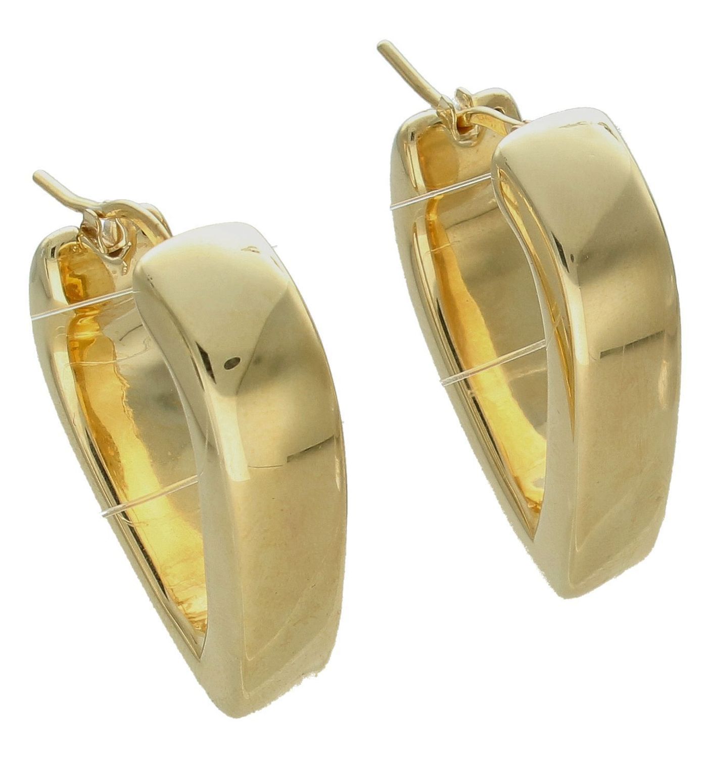 Srebrne kolczyki damskie 925 pozłacane o szerokim prostym wzorze DIA-KLC-11709Z-925. Srebrne kolczyki damskie. Srebrne kolczyki pokryte złotem. Kolczyki srebrne o modnym wzorze. Szerokie srebrne kolczyki damskie..jpg