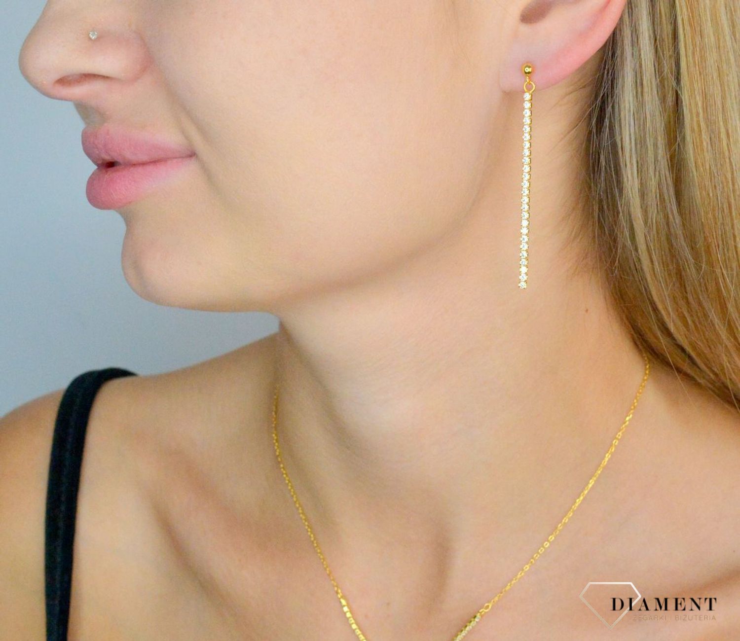 Srebrne kolczyki damskie 925 wiszące pozłacane z cyrkoniami DIA-KLC-11762-925 (1).jpg