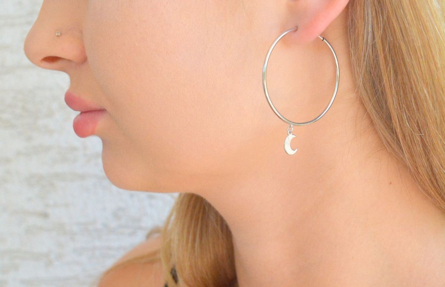 Srebrne kolczyki damskie 925 koła z księżycem 3,5 cm DIA-KLC-11811-925.jpg