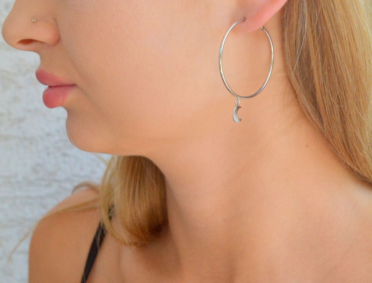 Srebrne kolczyki damskie 925 koła z księżycem 3,5 cm DIA-KLC-11811-925.jpg