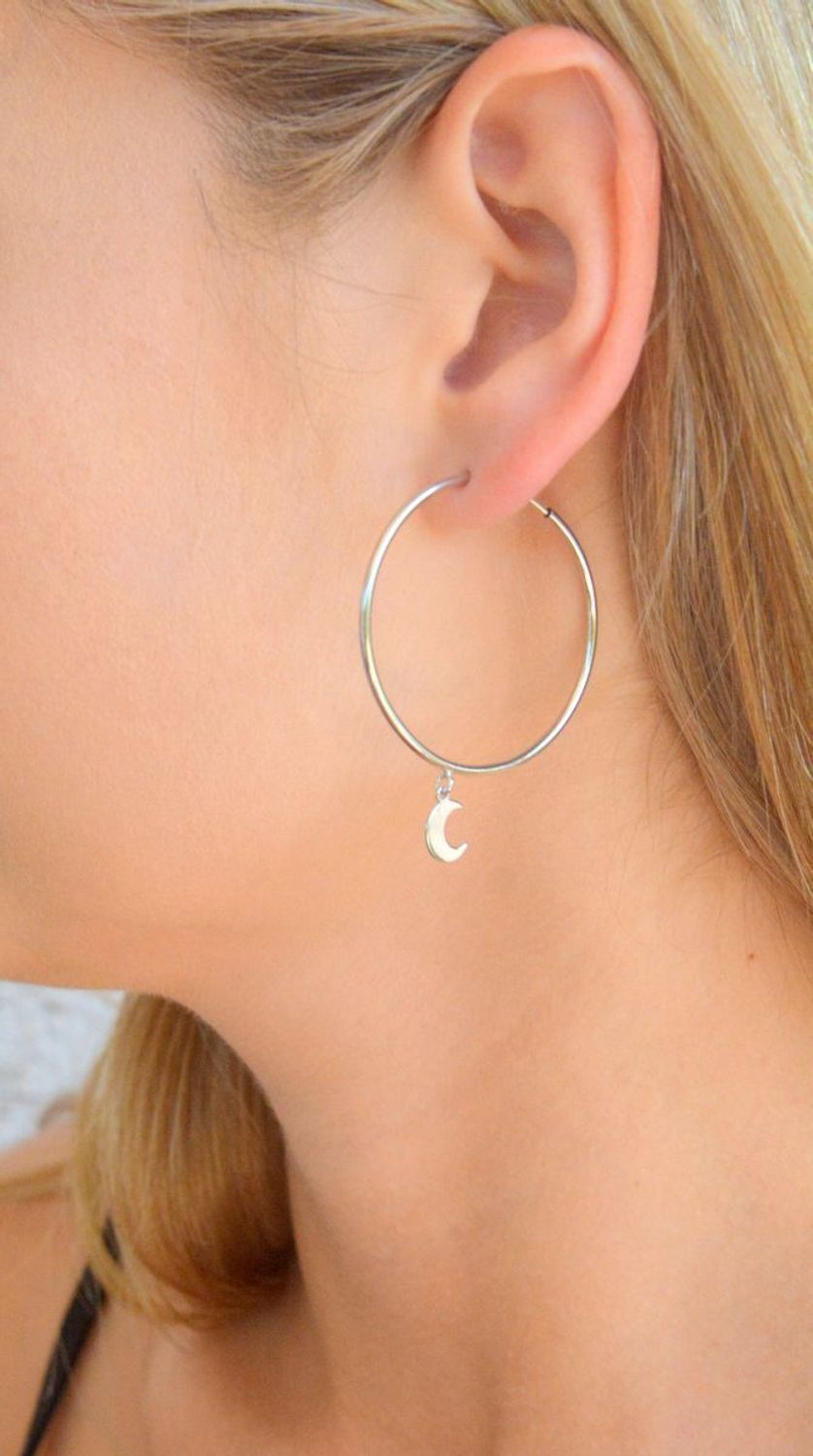Srebrne kolczyki damskie 925 koła z księżycem 3,5 cm DIA-KLC-11811-925.jpg