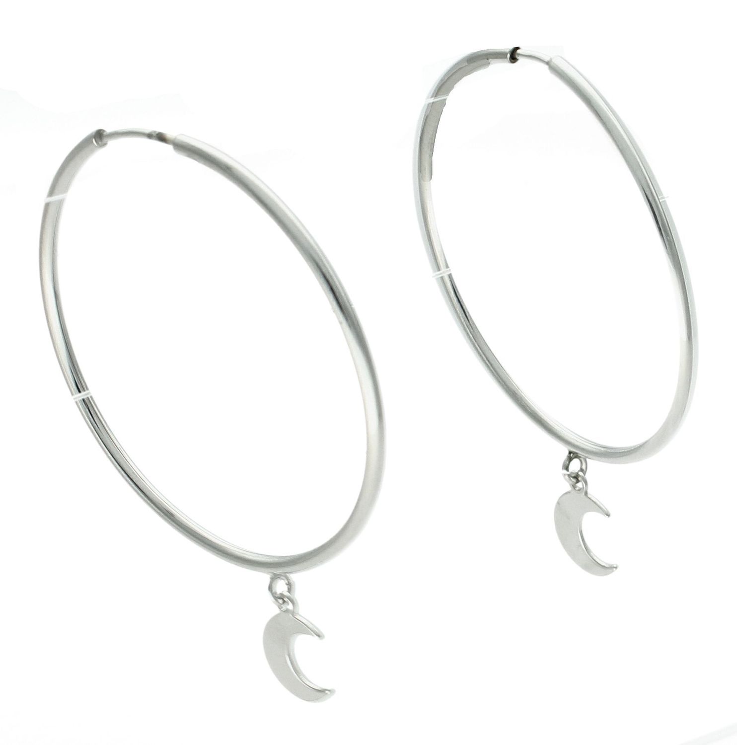 Srebrne kolczyki damskie 925 koła z księżycem 3,5 cm DIA-KLC-11811-925.jpg