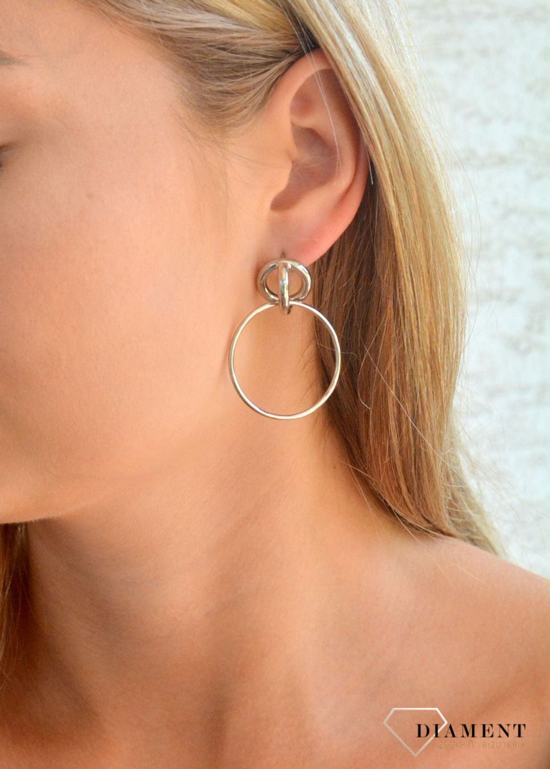 Srebrne kolczyki damskie 925 podwójne koła DIA-KLC-11813-925.jpg