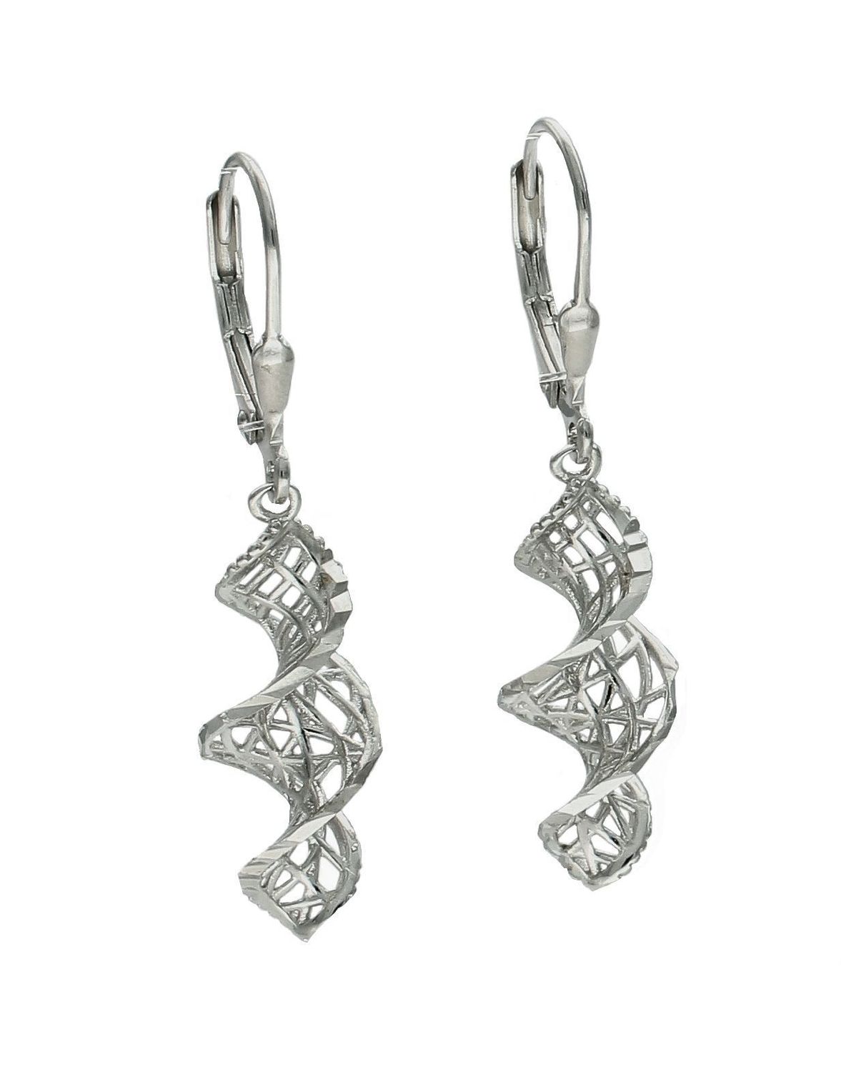 Srebrne kolczyki damskie 925 zakręcone ażurowe na bigiel DIA-KLC-11816-925.jpg