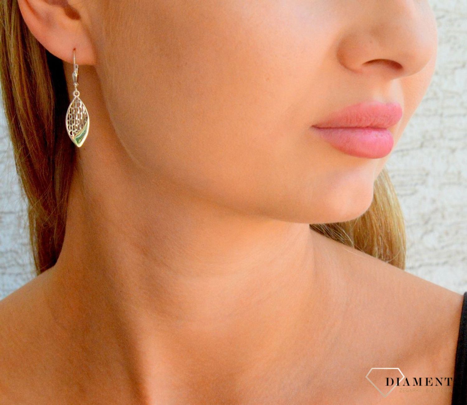 Srebrne kolczyki damskie 925 wiszące ażurowe DIA-KLC-11819-925.jpg