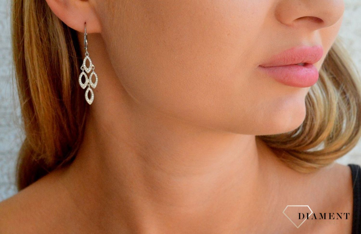Srebrne kolczyki damskie 925 wiszące listki z cyrkoniami DIA-KLC-11823-925.jpg