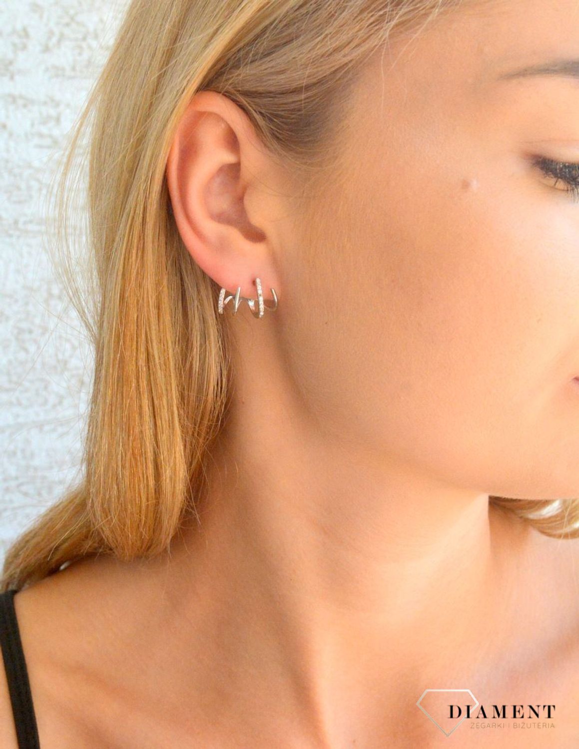 Srebrne kolczyki damskie 925 nausznice z cyrkoniami na sztyft DIA-KLC-11826-925.jpg