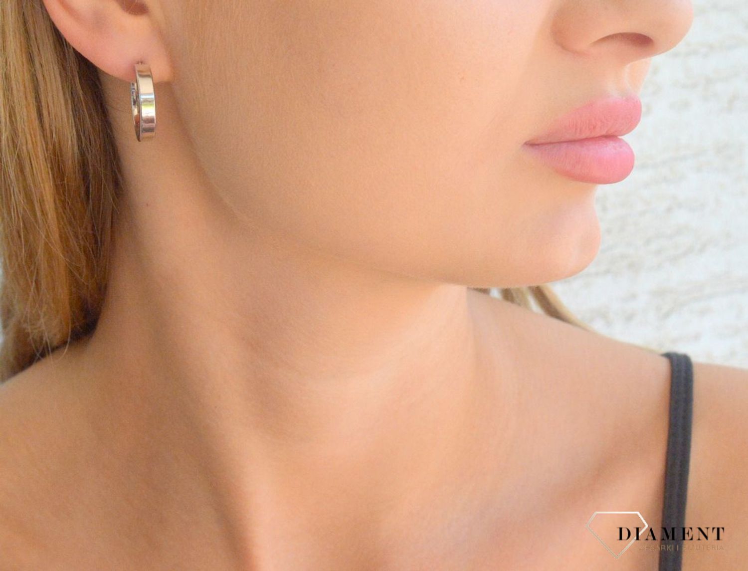 Srebrne kolczyki damskie 925 szerokie małe kółka DIA-KLC-11888-925.jpg