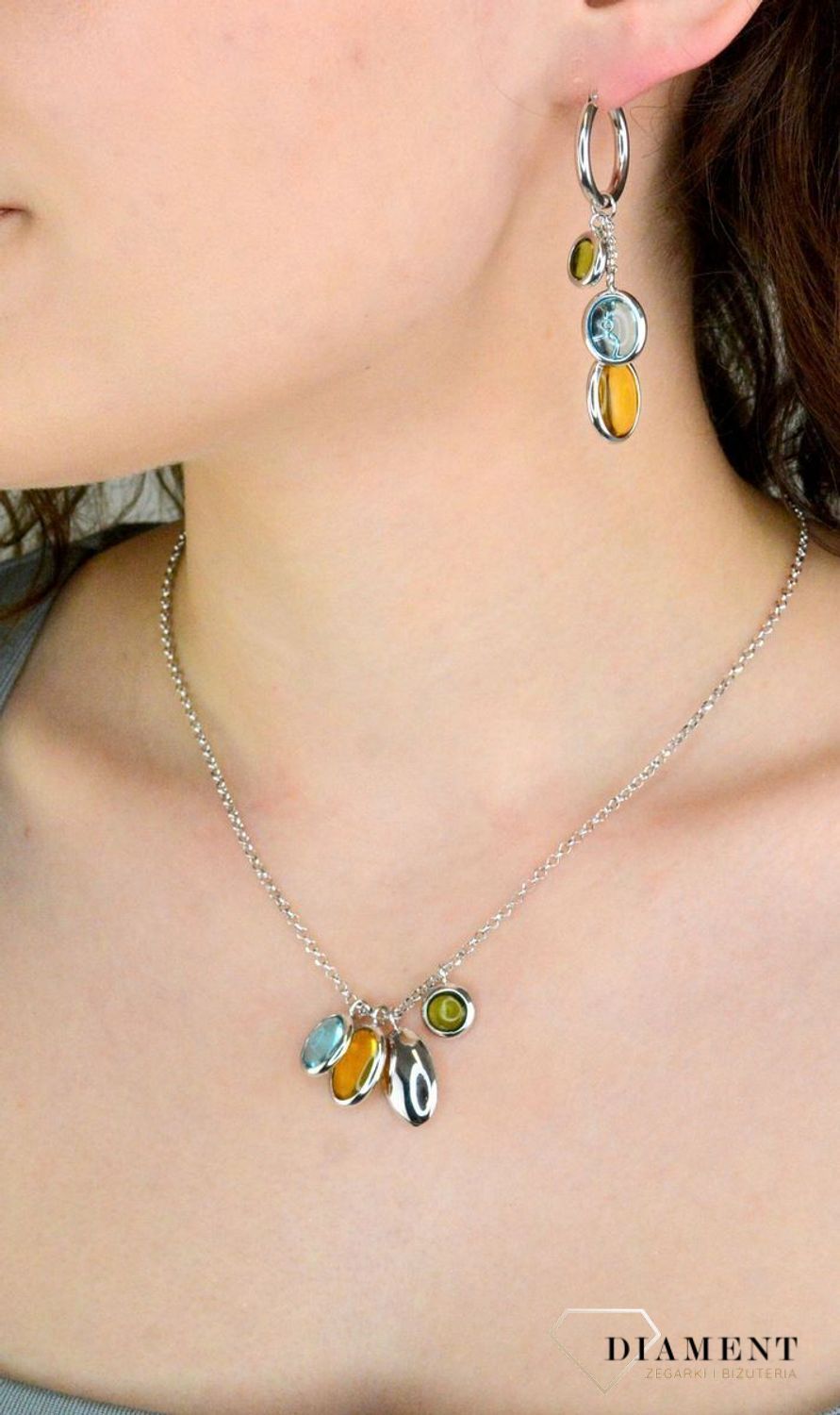 Srebrne kolczyki damskie koła z owalnymi cyrkoniami DIA-KLC-11903-925. Oryginalne srebrne kolczyki. Włoskie kolczyki Sublime. Srebrne Koła z zawieszkami. Kolczyki damskie na prezent.11.jpg