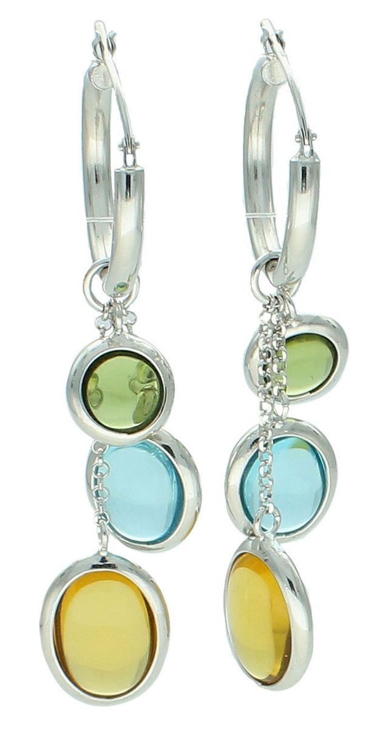 Srebrne kolczyki damskie koła z owalnymi cyrkoniami DIA-KLC-11903-925. Oryginalne srebrne kolczyki. Włoskie kolczyki Sublime. Srebrne Koła z zawieszkami. Kolczyki damskie na prezent.11.jpg