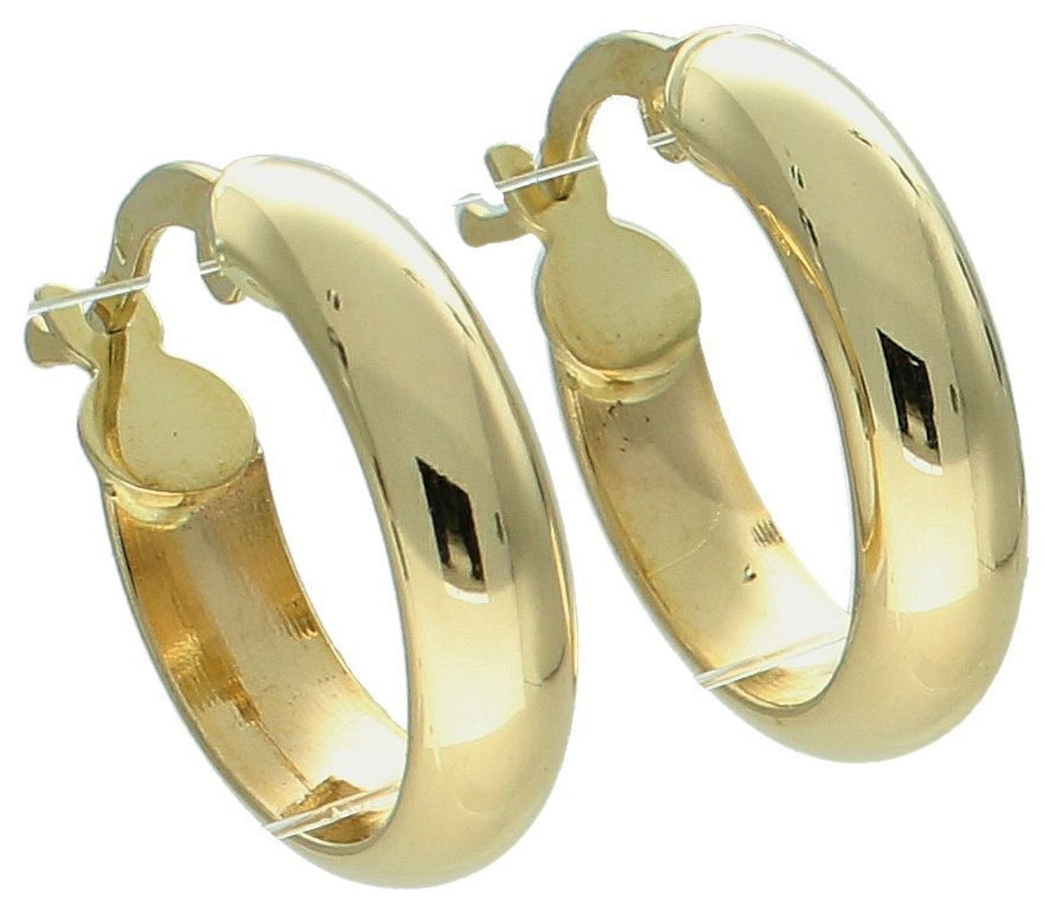 Kolczyki złote koła próba 585, DIA-KLC-11937-585, Złote kolczyki wykonane z najwyższej jakości żółtego złota, próby 585. Kolczyki koła to ponadczasowa biżuteria,która pasuje do każdego rodzaju stylizacji.1.jpg