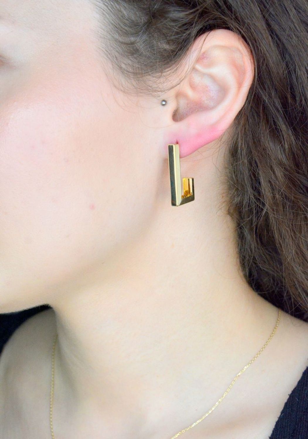 Kolczyki prostokątne złote próba 585, DIA-KLC-11945-585.jpg