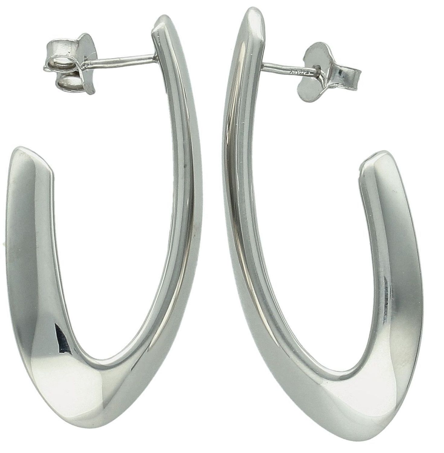 Kolczyki srebrne owalne próba 925, DIA-KLC-12011-925 Srebrne kolczyki zostały wykonane z najwyższej jakości srebra próby 925. Kolczyki owalne zostały starannie wykonane. Idealny prezent dla każdej kobiety.1.jpg