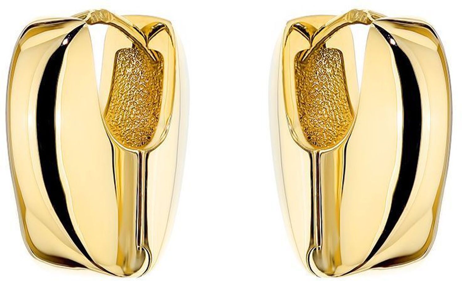 Kolczyki złote owalne próba 585, DIA-KLC-12040-585 złote kolczyki wykonane z najwyższej jakości żółtego złota, próby 585. Kolczyki złote wiszące idealne na prezent. Kolczyki owalne to ponadczasowa.jpg