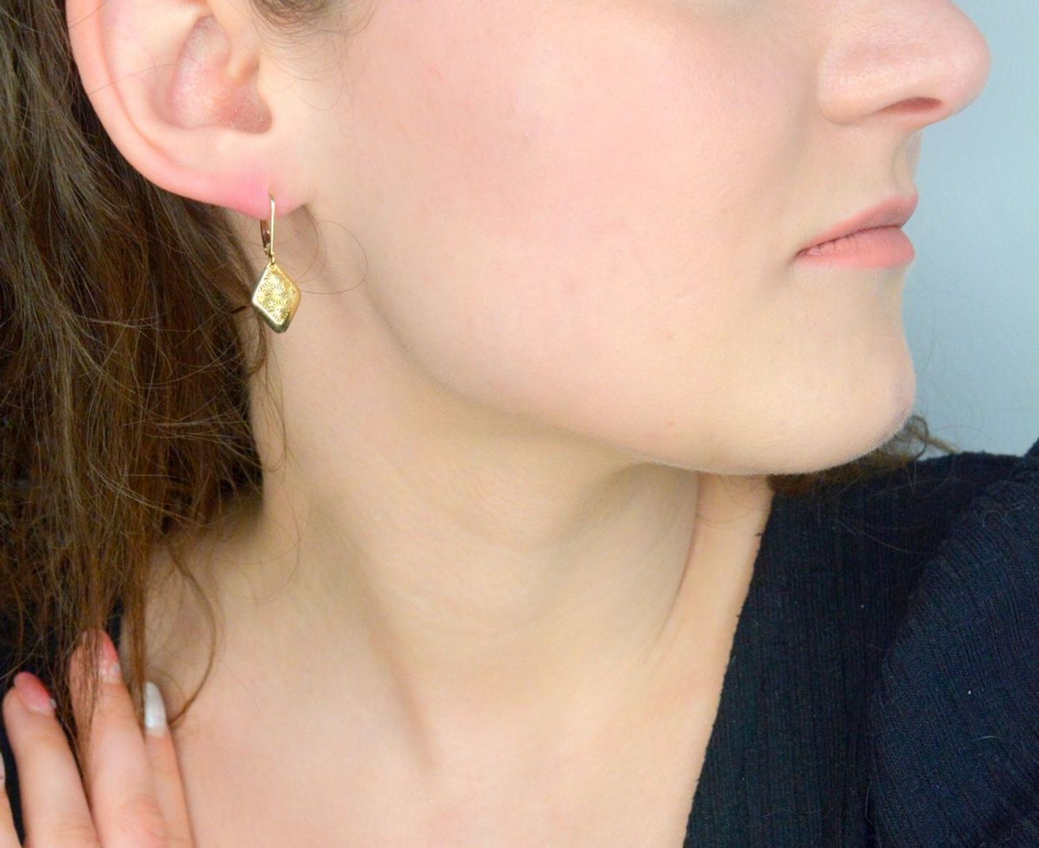 Kolczyki złote ażurowe rąby próba 585, DIA-KLC-12051-585.jpg