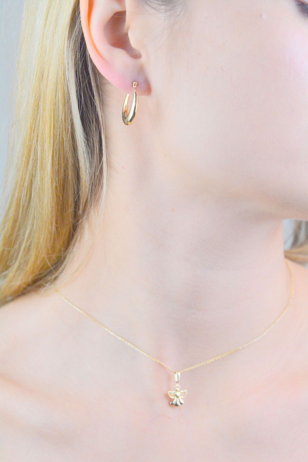 Kolczyki złote koła próba 585, DIA-KLC-12061-585 Złote kolczyki wykonane z najwyższej jakości żółtego złota, próby 585. Kolczyki w formie koła. Kolczyki złote wiszące idealne na prezent. 1.jpg