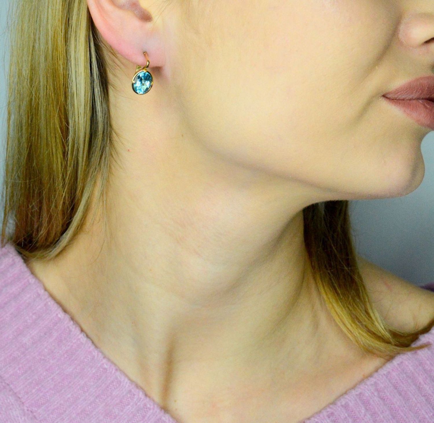 Kolczyki złote topaz próba 585, DIA-KLC-12072-585 złoto.jpg