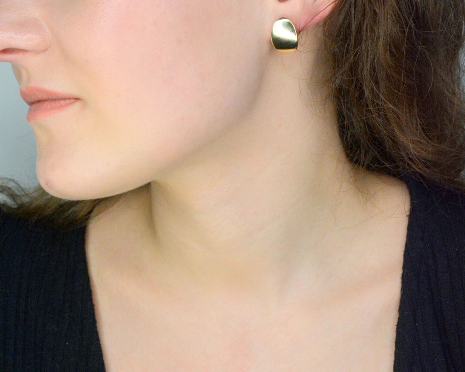 Kolczyki złote blaszki owalne próba 585, DIA-KLC-12073-585.jpg