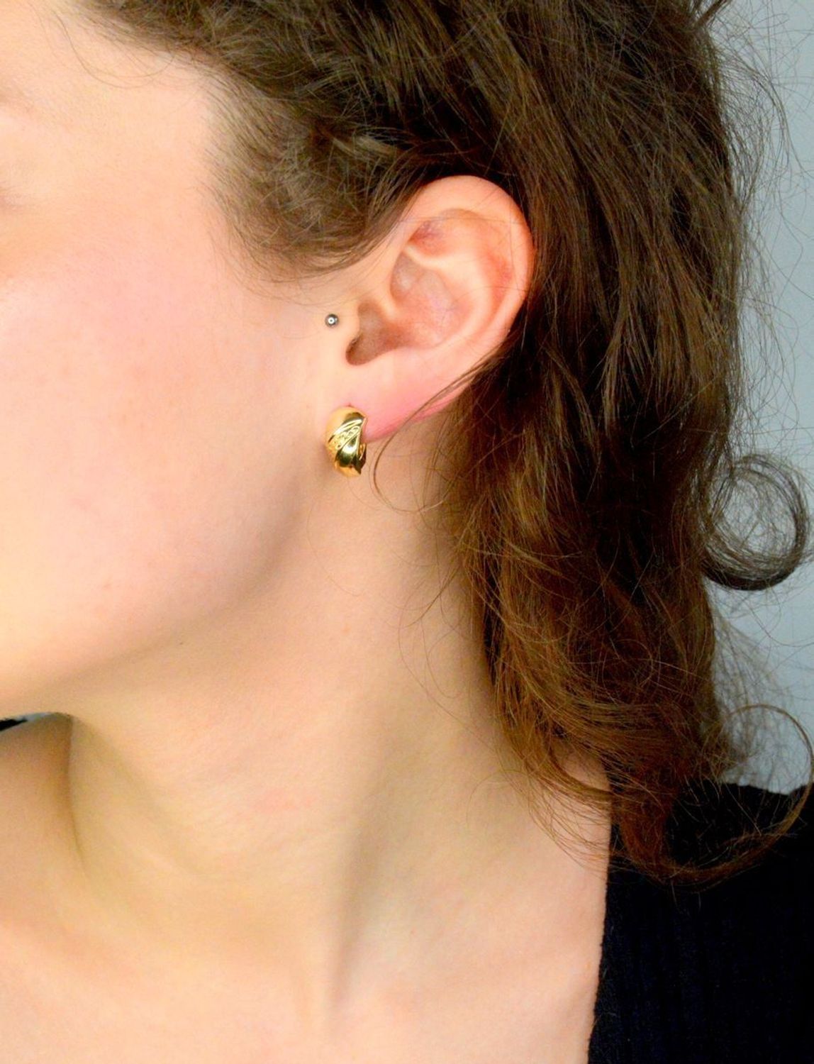 Kolczyki złote damskie próba 585 grawerowane, DIA-KLC-12075-585 (2).jpg