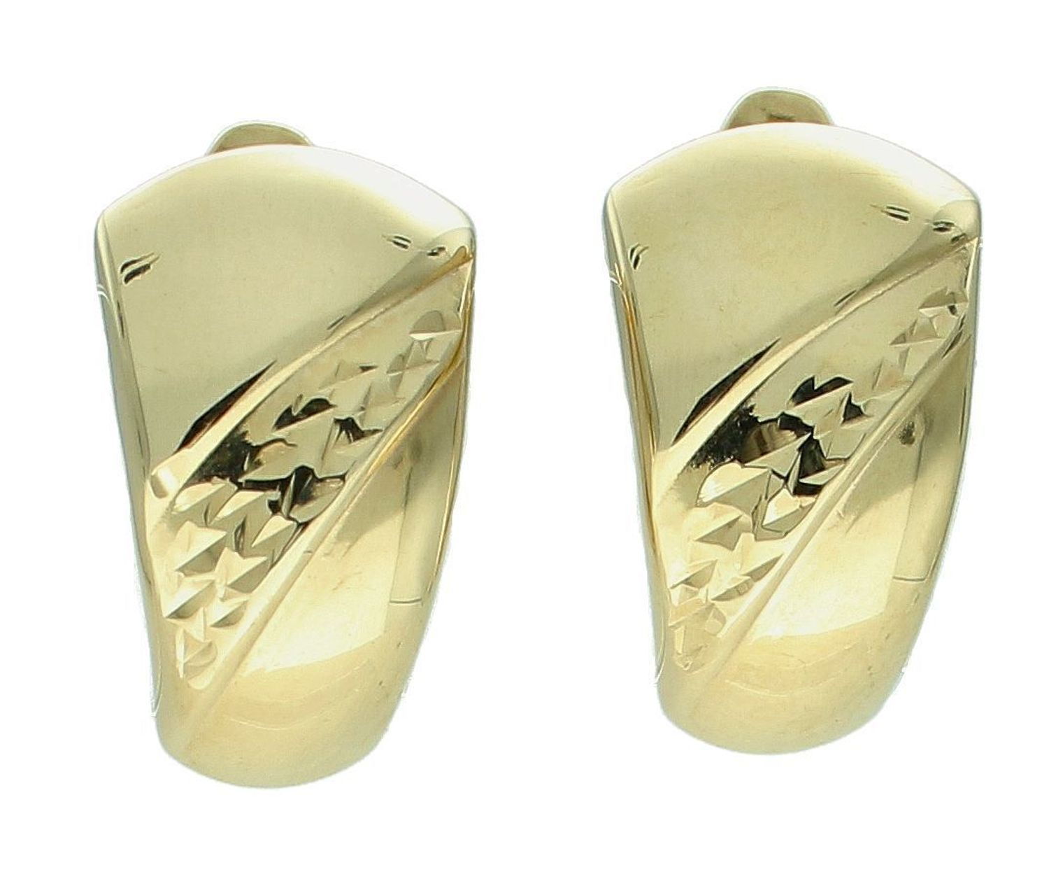 Kolczyki złote damskie próba 585 grawerowane, DIA-KLC-12075-585 (2).jpg