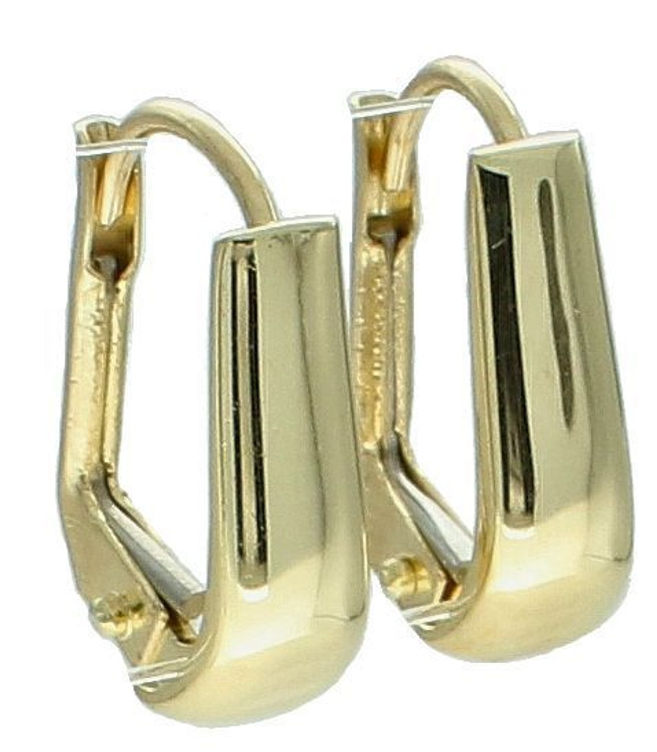 Kolczyki złote proste próba 585 DIA-KLC-12080-585 Kolczyki wykonane z żółtego 14 karatowego złota w formie delikatnej biżuterii. Damskie kolczyki o geometrycznej formie to 1.jpg