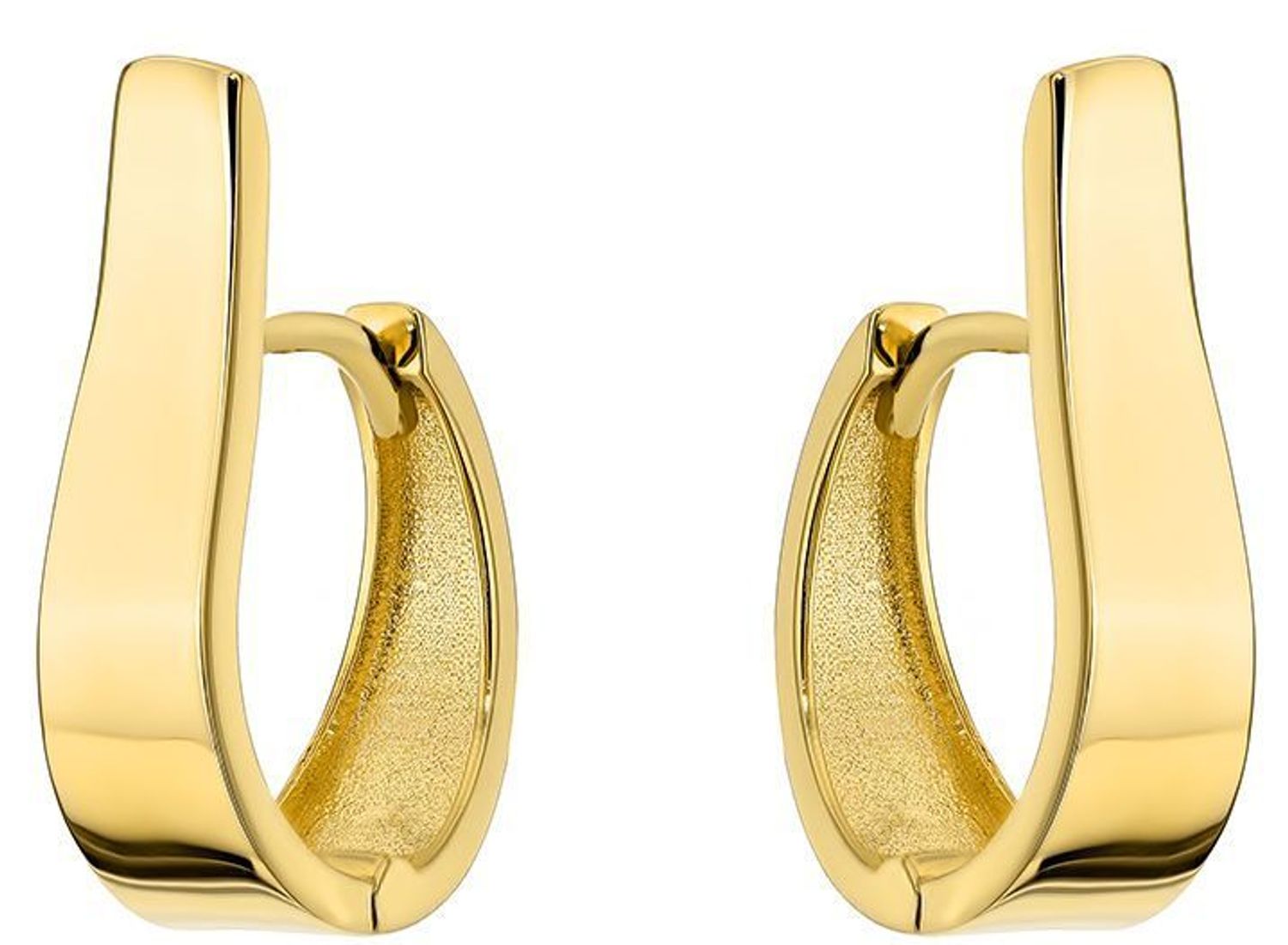 Stylowe kolczyki wykonane z wysokiej jakości złota próby 585. Kolczyki mają okrągły kształt, ozdobione zawinięta blaszką. Kolczyki to ponadczasowa biżuteria.jpg