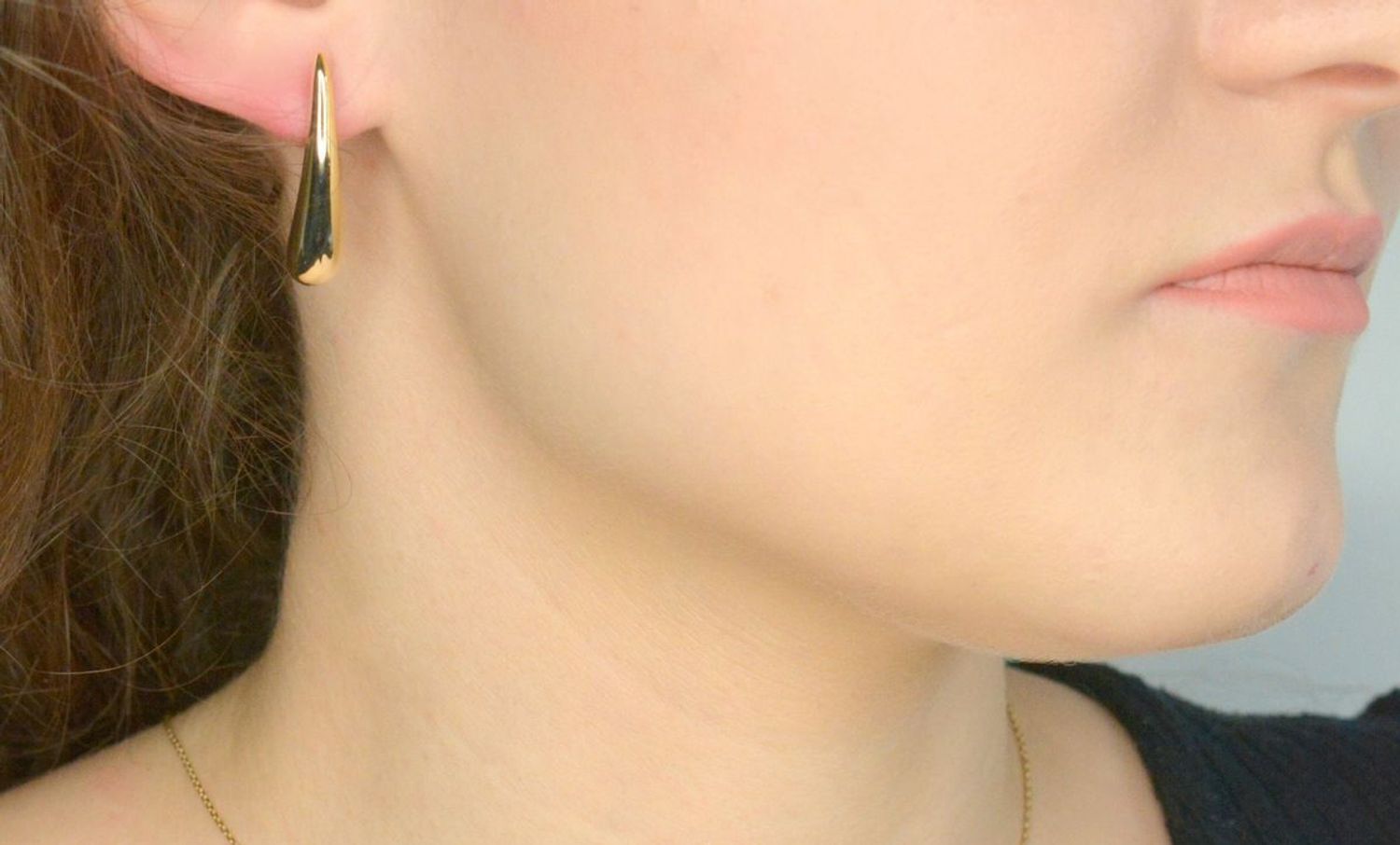 Kolczyki długie łezki pozłacane próba 925, DIA-KLC-12192Z-925 Srebrne kolczyki zostały wykonane z najwyższej jakości srebra próby 925. Idealny prezent dla każdej kobiety. Srebrne kolczyki posiadają1.jpg