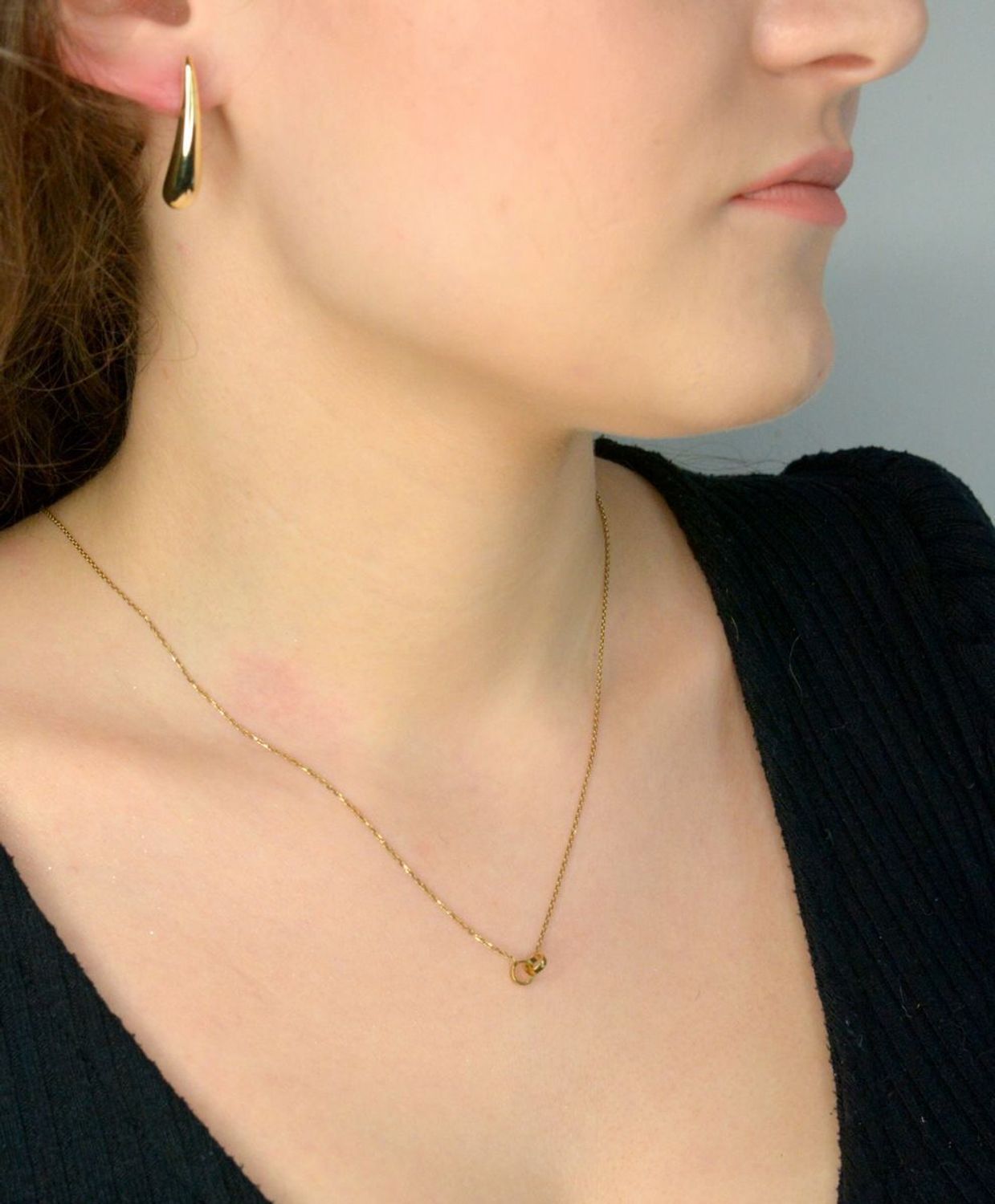 Kolczyki długie łezki pozłacane próba 925, DIA-KLC-12192Z-925 Srebrne kolczyki zostały wykonane z najwyższej jakości srebra próby 925. Idealny prezent dla każdej kobiety. Srebrne kolczyki posiadają1.jpg