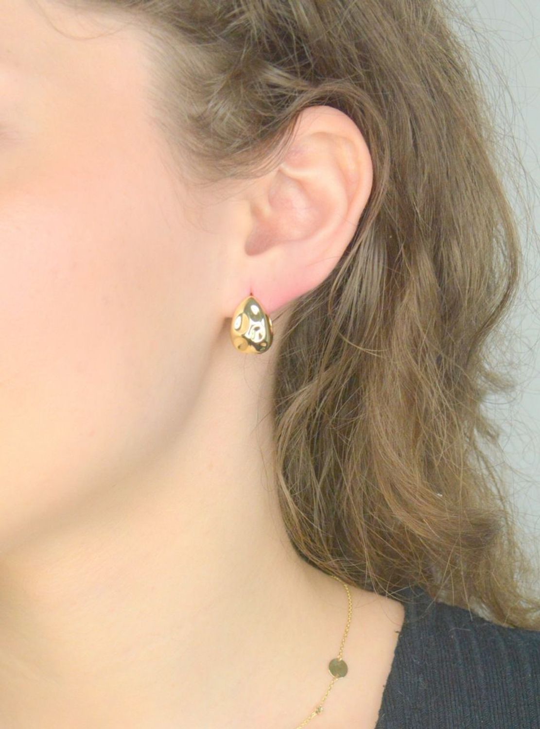 Srebrne kolczyki damskie 925 klasyczne pozłacane na zatrzask DIA-KLC-12194Z-925. Srebrne kolczyki damskie. Klasyczne srebrne kolczyki. Kolczyki srebrne pokryte złotem. Kolczyki damskie na prezent.2.jpg