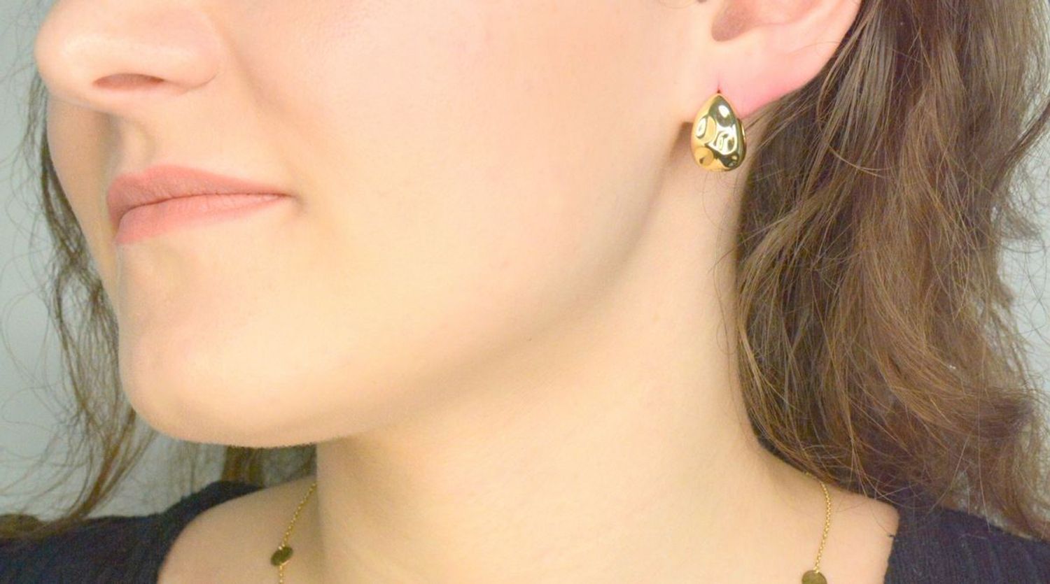 Srebrne kolczyki damskie 925 klasyczne pozłacane na zatrzask DIA-KLC-12194Z-925. Srebrne kolczyki damskie. Klasyczne srebrne kolczyki. Kolczyki srebrne pokryte złotem. Kolczyki damskie na prezent.2.jpg