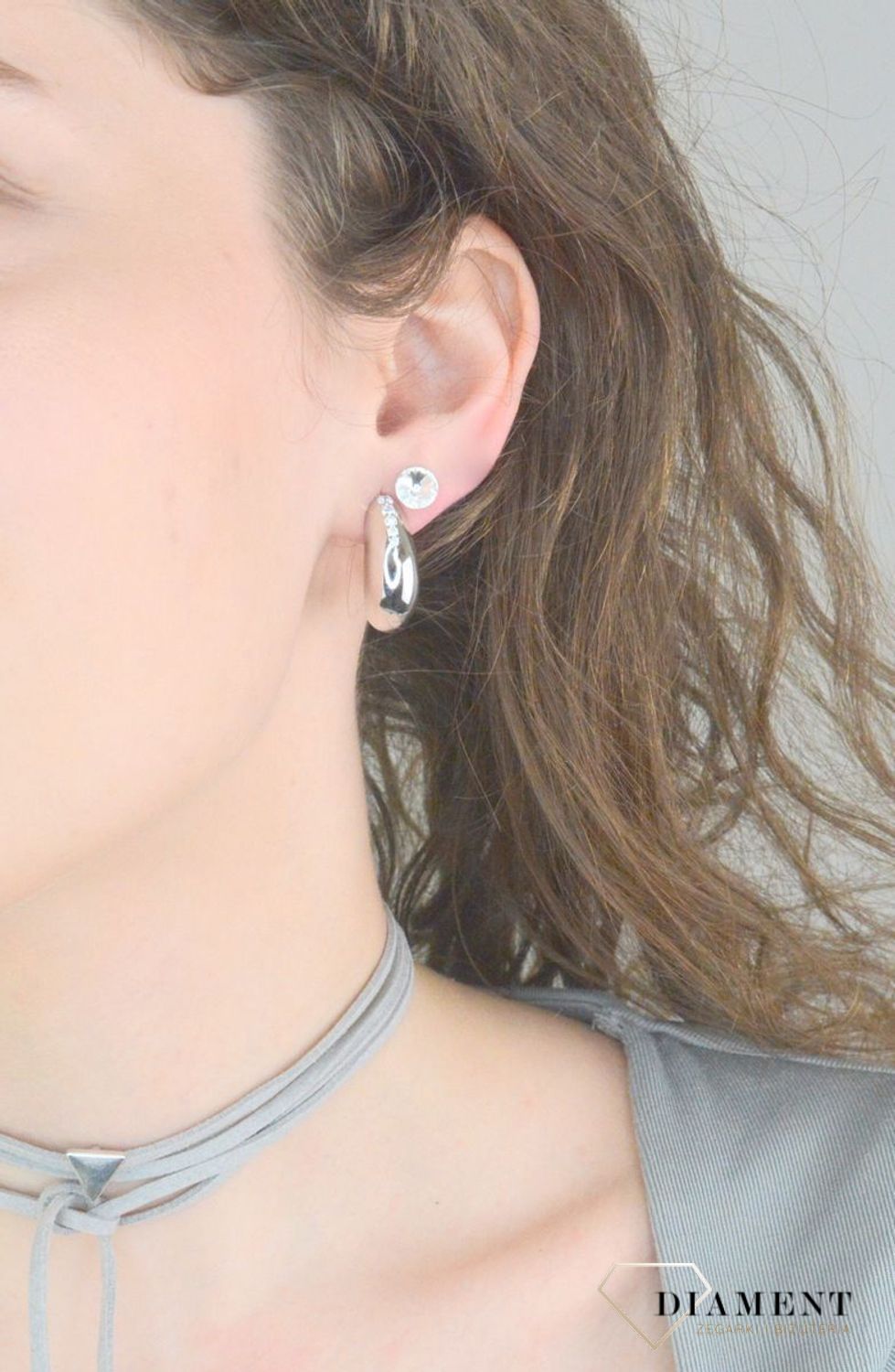 Kolczyki srebrne z cyrkoniami pr 9256, DIA-KLC-12197-925 Srebrne kolczyki zostały wykonane z najwyższej jakości srebra próby 925. Idealny prezent dla każdej kobiety.1.jpg