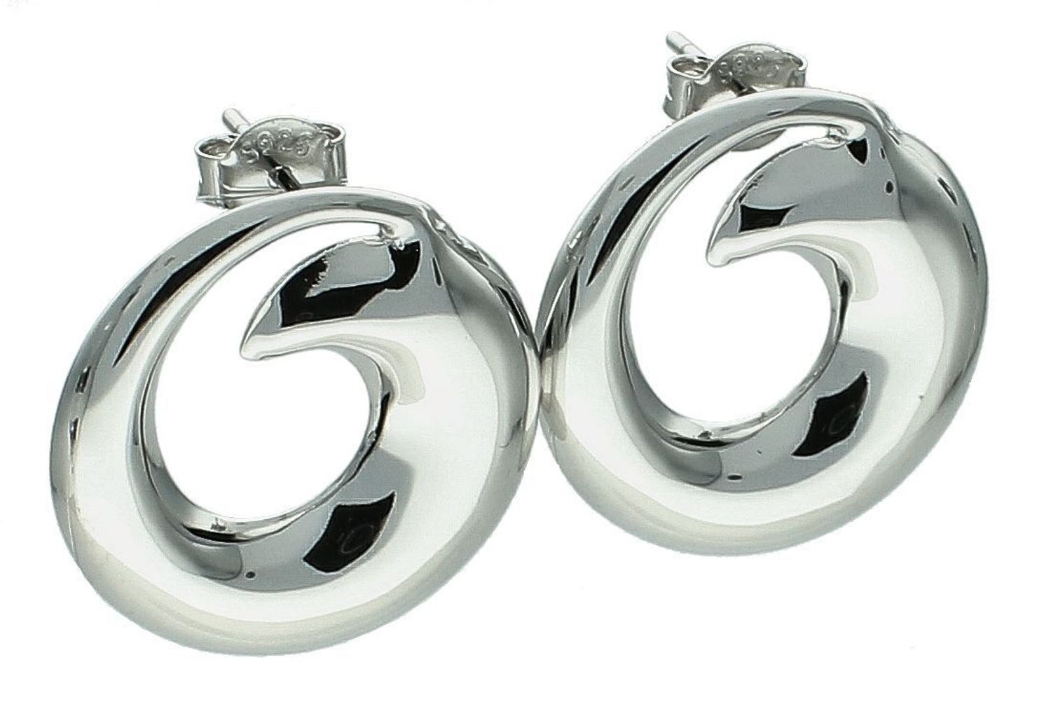 Kolczyki srebrne okrągłe pr 925, DIA-KLC-12210-925 Srebrne kolczyki zostały wykonane z najwyższej jakości srebra próby 925. Idealny prezent dla każdej kobiety. 1.jpg