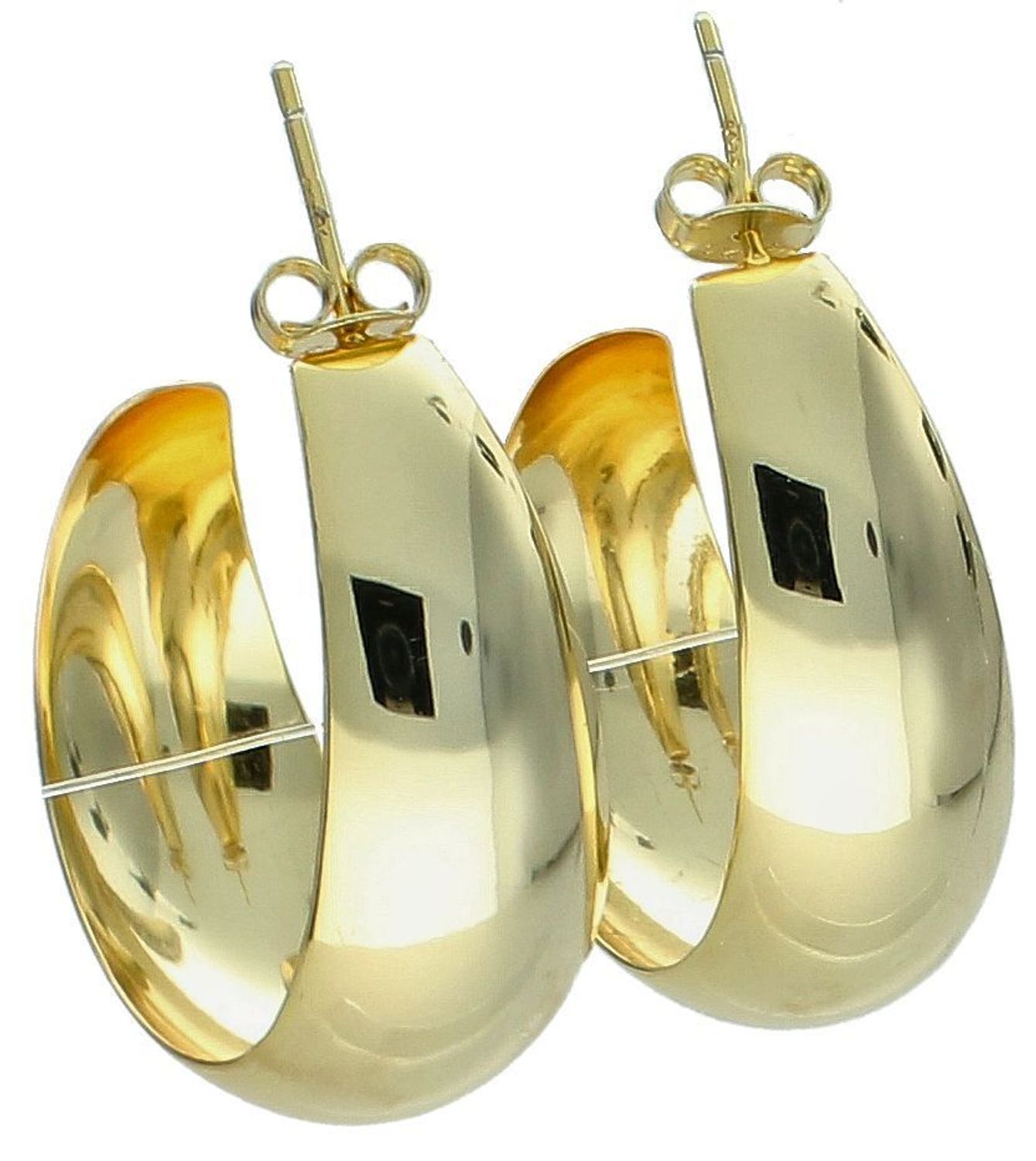 Kolczyki srebrne koła pozłacane pr 925, DIA-KLC-12211Z-925 Takie kolczyki idealnie komponują się z blaskiem srebra pozłacanego. Kolczyki wykonane zostały z najwyższej jakości srebra próby 925.1.jpg