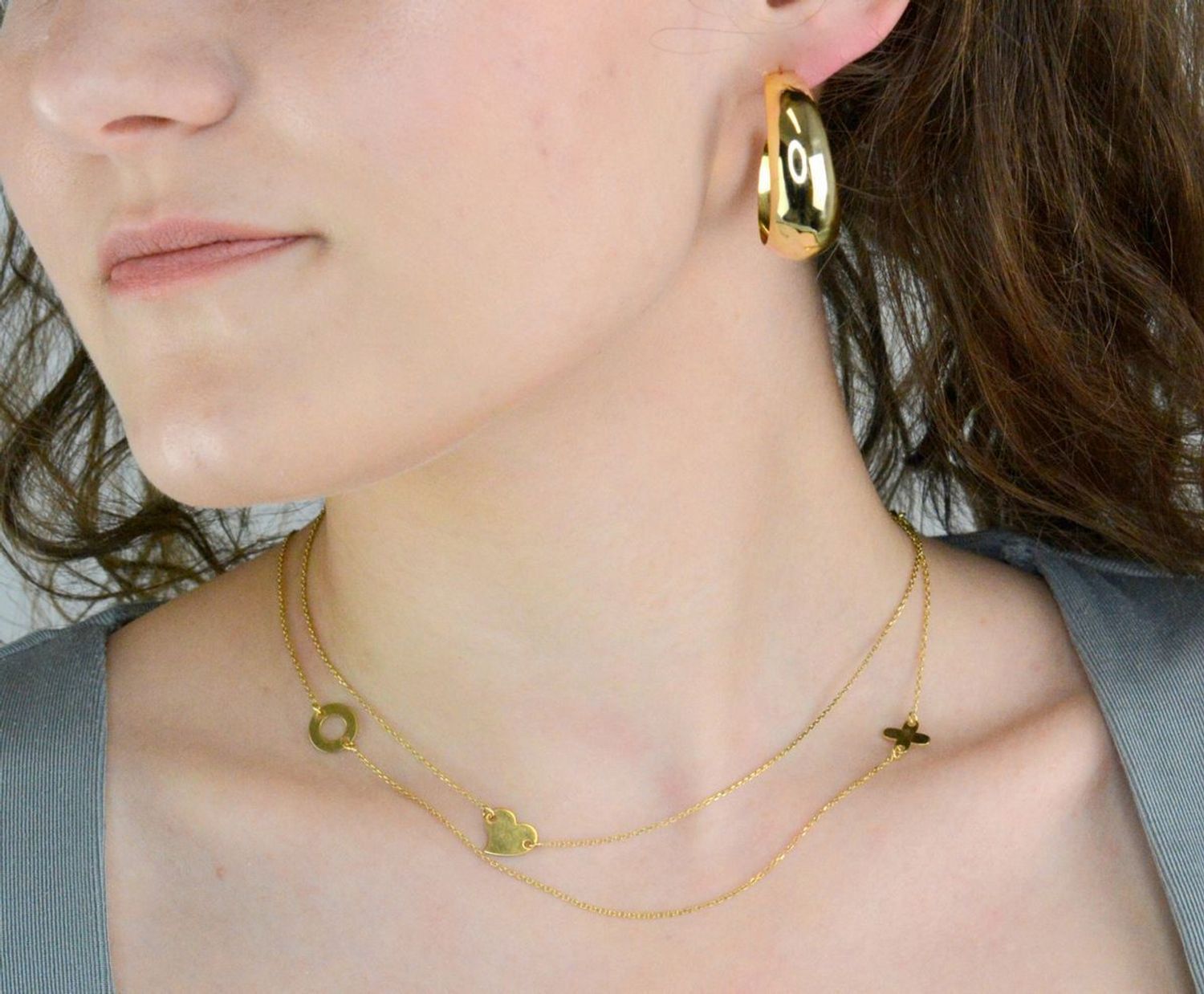 Kolczyki srebrne koła pozłacane pr 925, DIA-KLC-12211Z-925 Takie kolczyki idealnie komponują się z blaskiem srebra pozłacanego. Kolczyki wykonane zostały z najwyższej jakości srebra próby 925.1.jpg