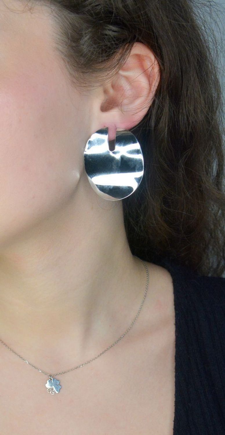 Kolczyki srebrne sztyft owalne blaszki próba 925, DIA-KLC-12215-925.jpg