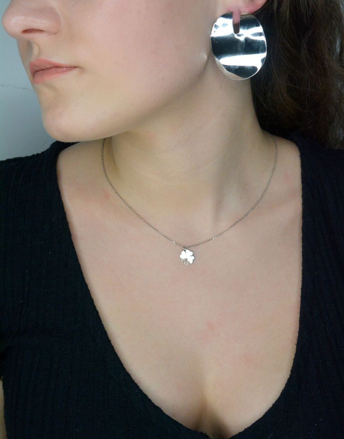 Kolczyki srebrne sztyft owalne blaszki próba 925, DIA-KLC-12215-925.jpg