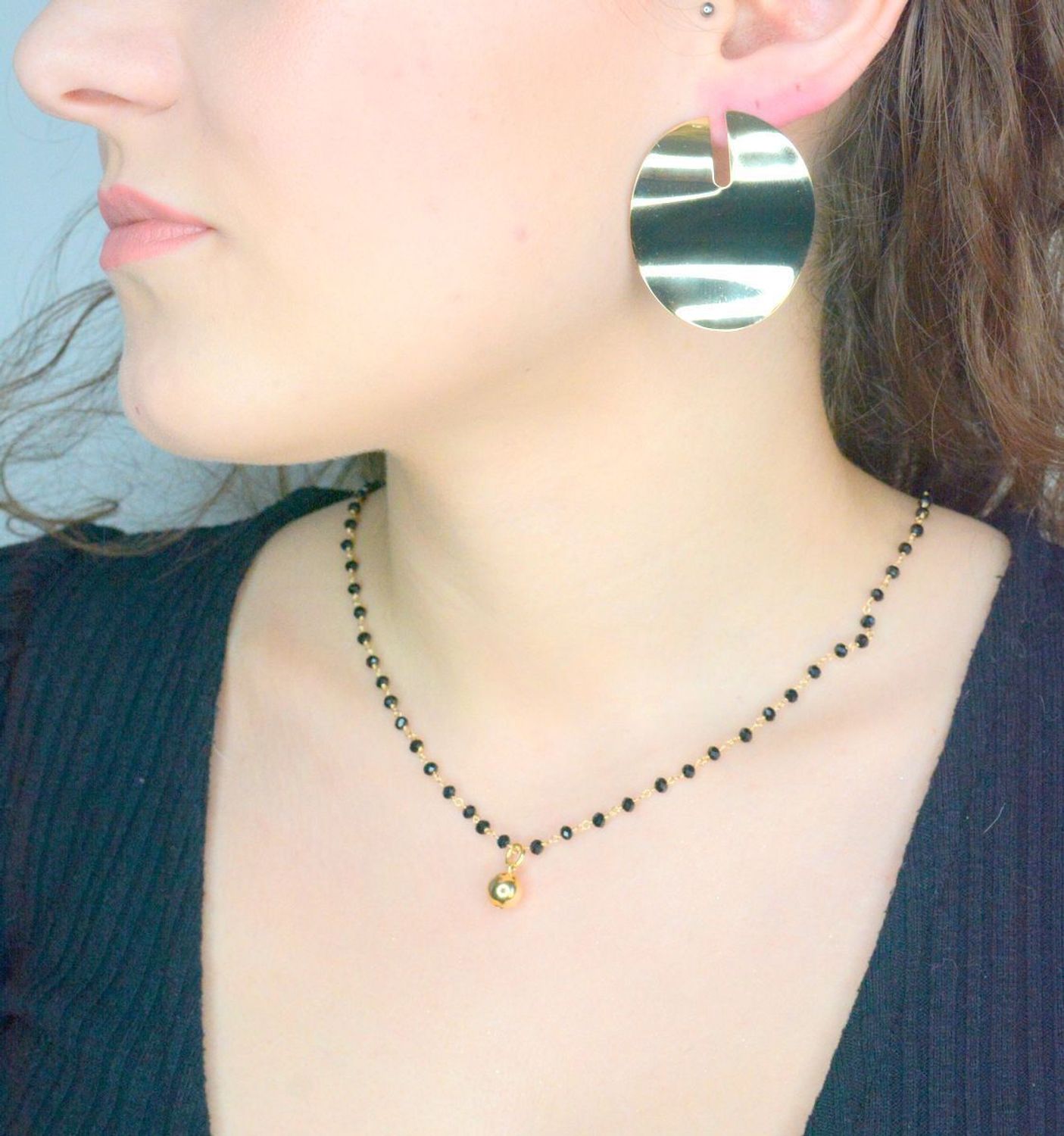 Kolczyki srebrne duże owalne blaszki pr 925, DIA-KLC-12215Z-925 Srebrne kolczyki zostały wykonane z najwyższej jakości srebra próby 925. Idealny prezent dla każdej kobiety1.jpg