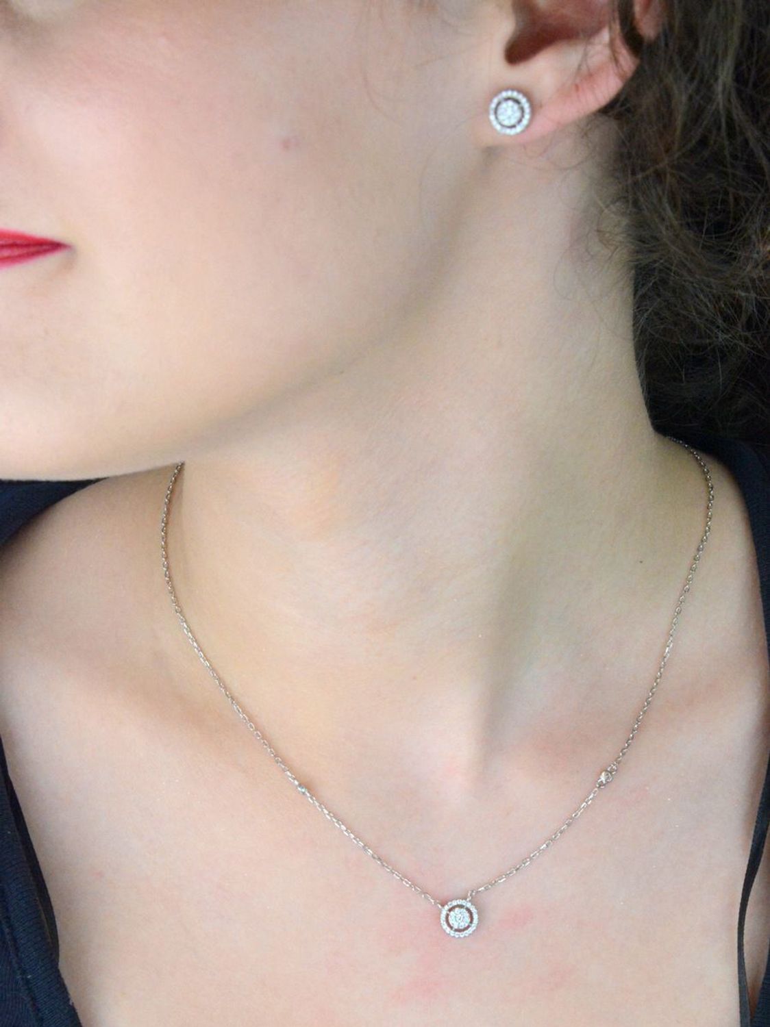 Srebrne kolczyki damskie 925 kółeczka z cyrkonią na sztyft DIA-KLC-12252-925.jpg