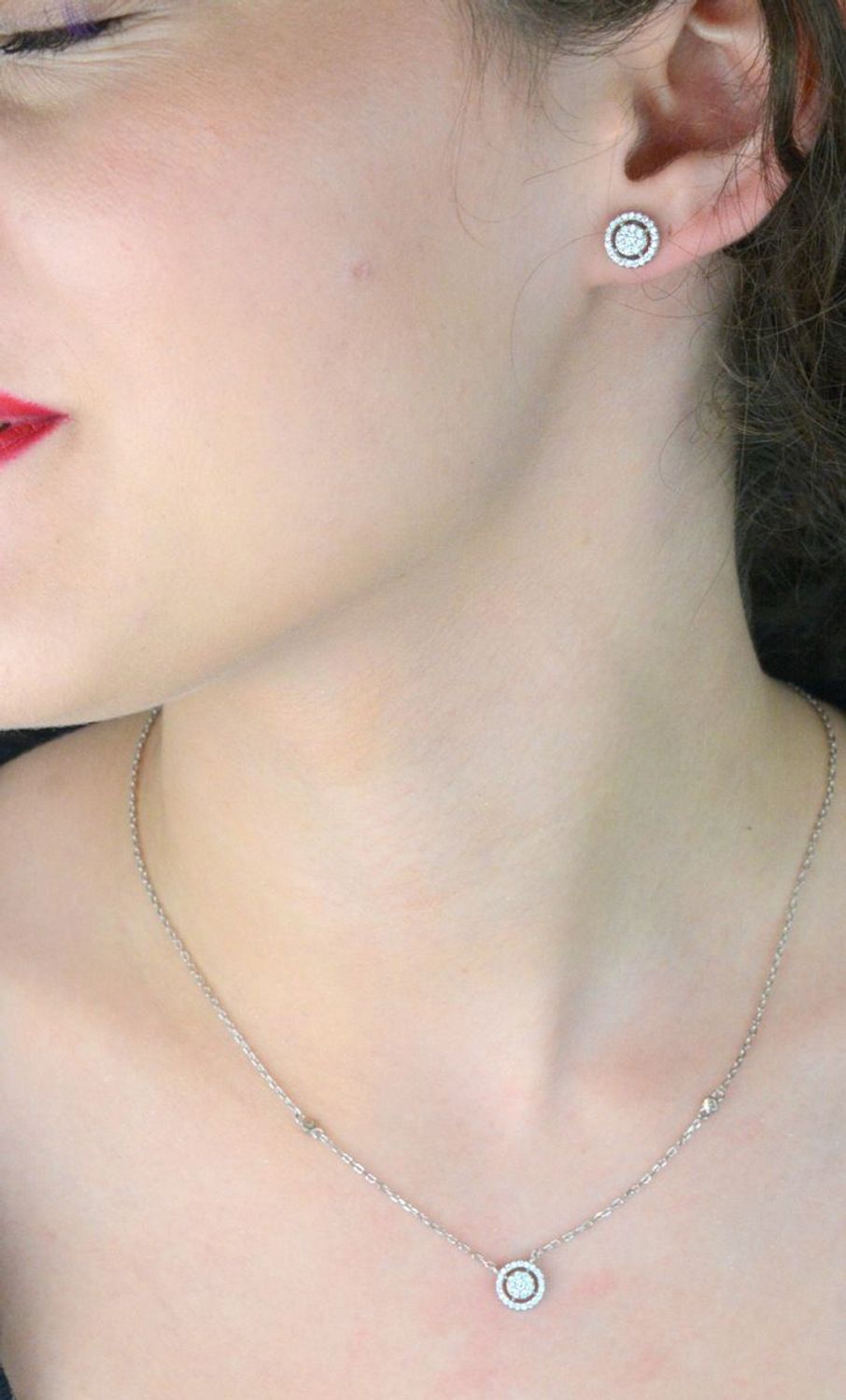 Srebrne kolczyki damskie 925 kółeczka z cyrkonią na sztyft DIA-KLC-12252-925.jpg