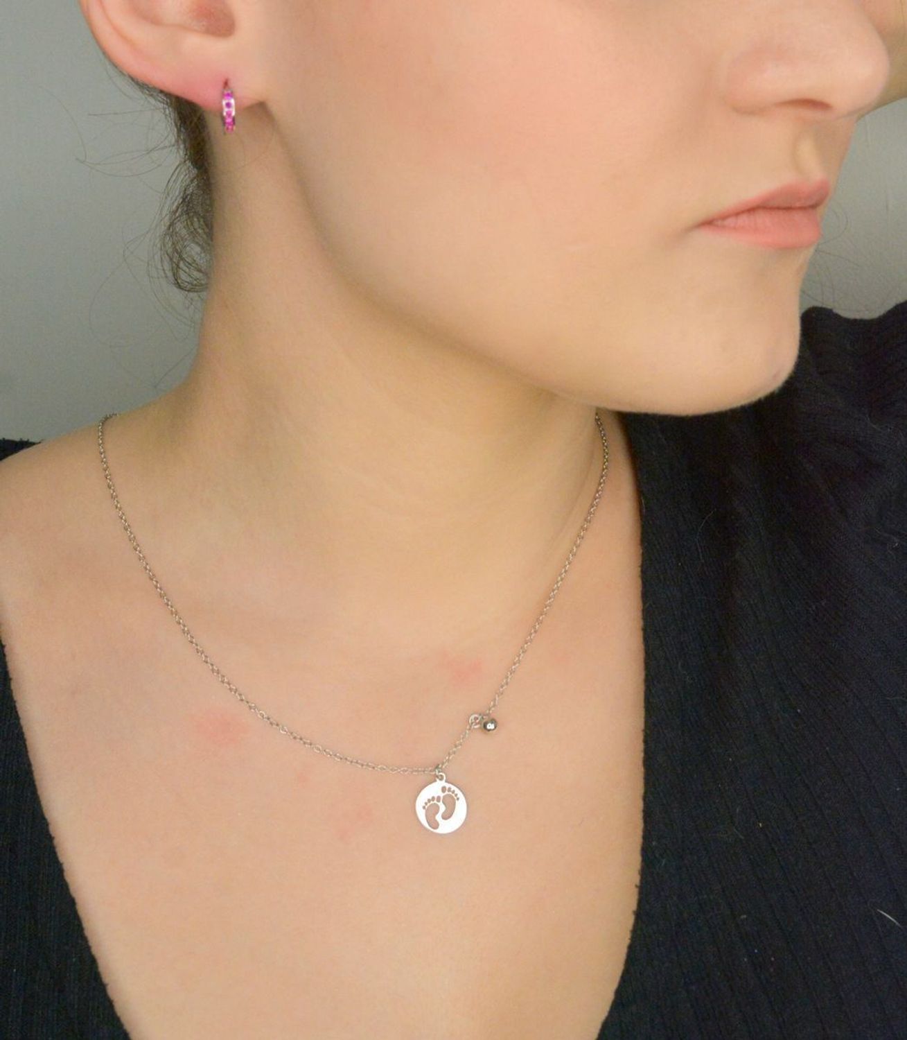 Srebrne kolczyki damskie 925 kółka na zatrzask z różowymi cyrkoniami DIA-KLC-12424-925. Srebrne kolczyki damskie. Klasyczne srebrne kolczyki. Kolczyki kółka srebrne. Kolczyki dziecięce na prezent.1.jpg