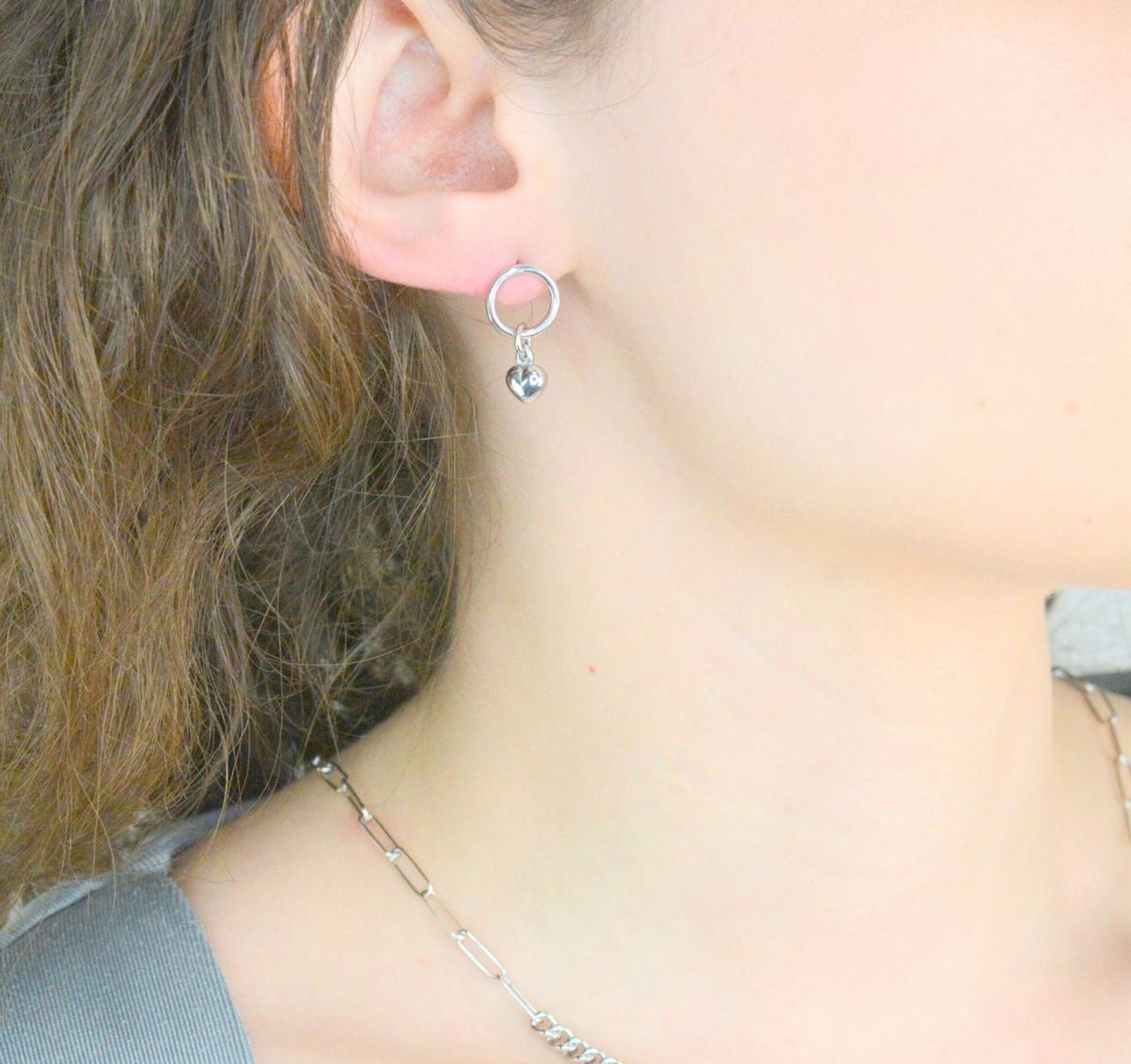 Kolczyki srebrne wiszące serduszka pr 925, DIA-KLC-12425-925 Srebrne kolczyki zostały wykonane z najwyższej jakości srebra próby 925. Idealny prezent dla każdej kobiety.1.jpg