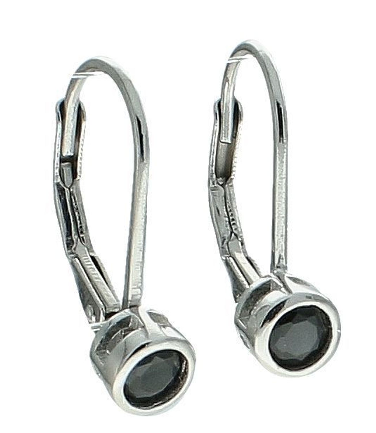 Srebrne kolczyki damskie 925 z czarną cyrkonią DIA-KLC-12429-925. Srebrne kolczyki damskie. Kolczyki srebrne angielskie. Kolczyki srebrne na prezent. Kolczyki srebrne damskie z cyrkonią.1.jpg