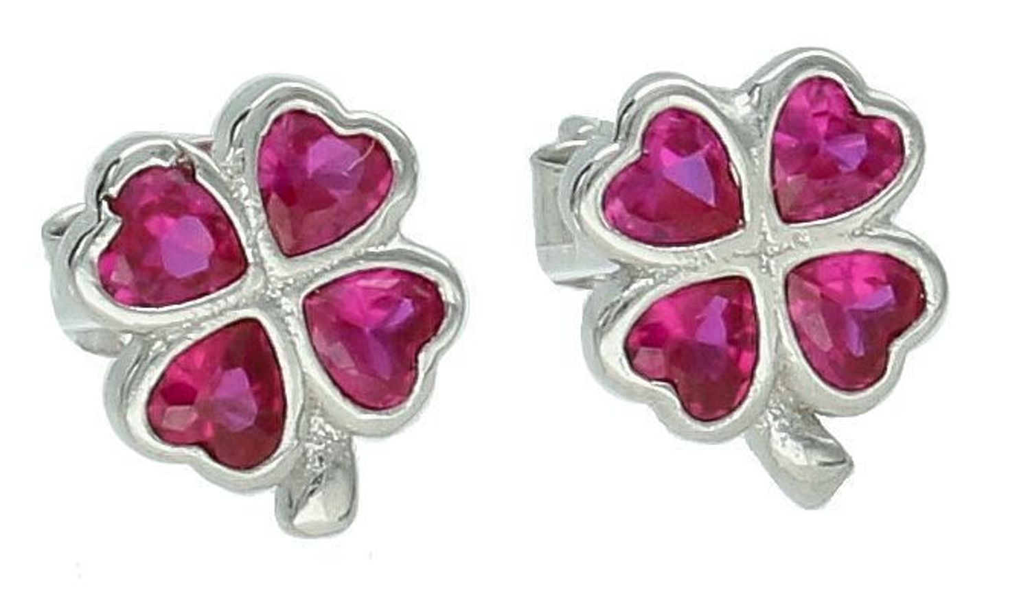 Srebrne kolczyki damskie 925 czerwone koniczynki na sztyft DIA-KLC-12536-925. Srebrne kolczyki damskie. Srebrne kolczyki na sztyft. Kolczyki srebrne damskie. Kolczyki srebrne na prezent.1.jpg