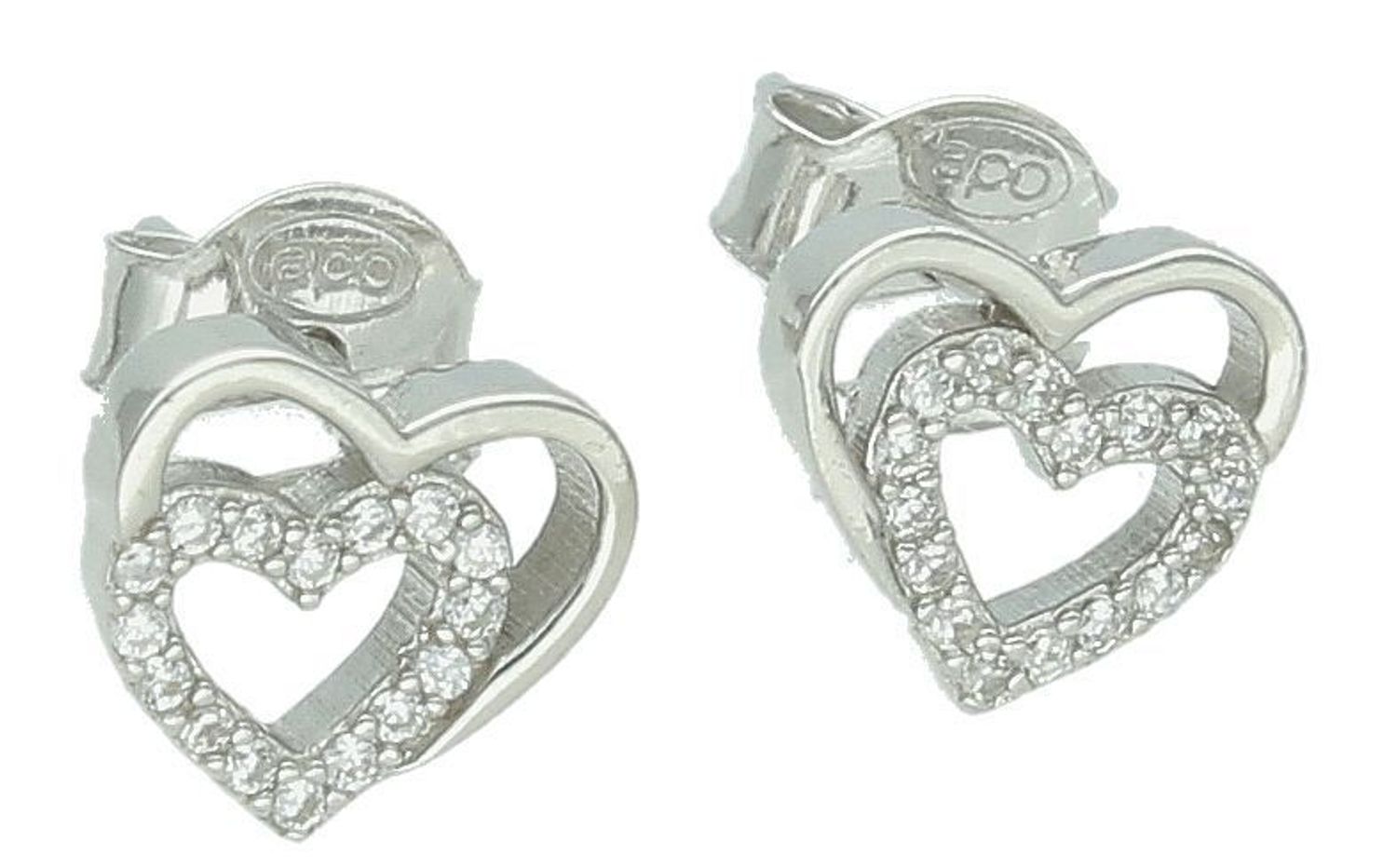Srebrne kolczyki damskie 925 serduszka z cyrkoniami na sztyft DIA-KLC-12537-925. Srebrne kolczyki damskie. Srebrne kolczyki na sztyft. Kolczyki srebrne damskie. Kolczyki srebrne na prezent.1.jpg