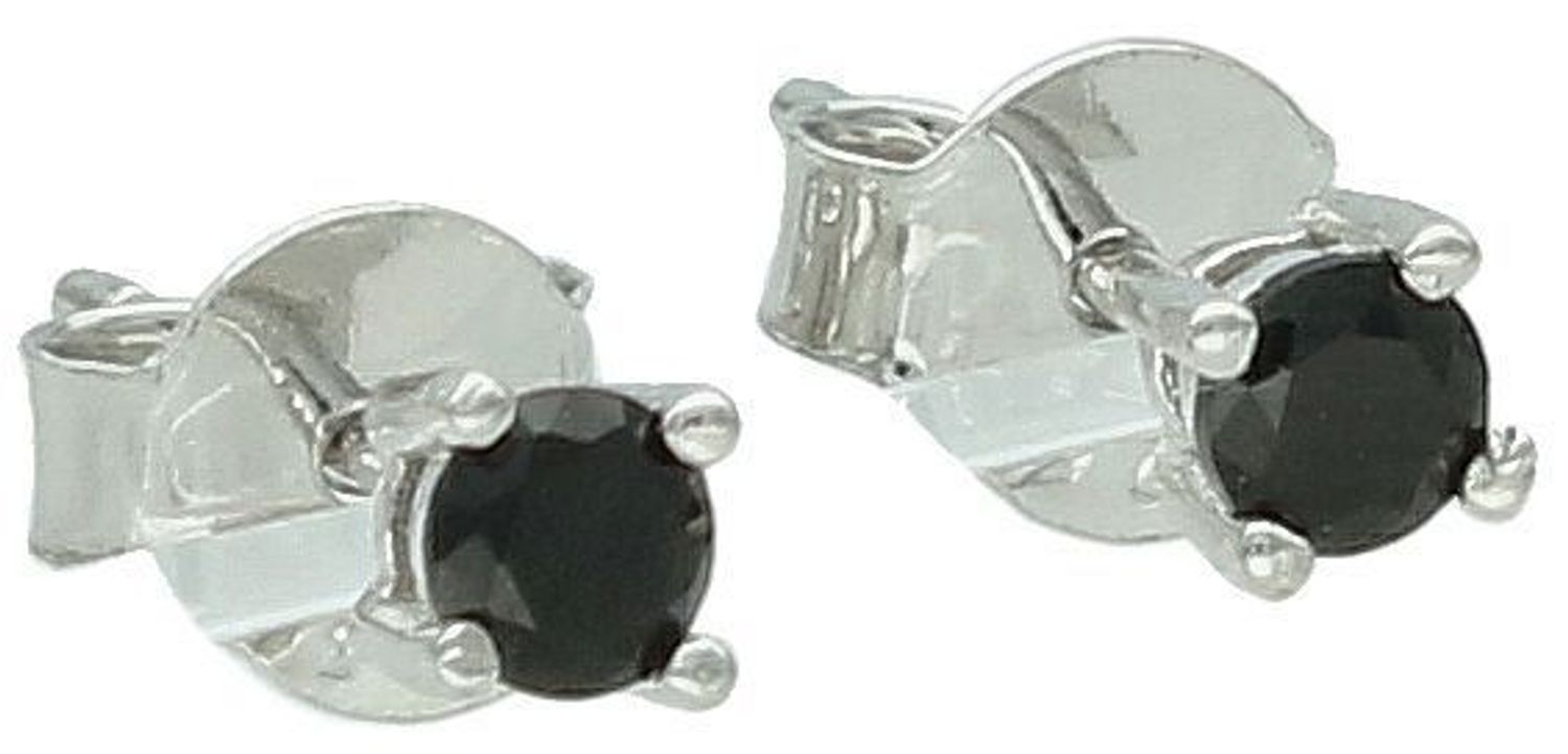 Srebrne kolczyki damskie 925 z czarną cyrkonią na sztyft DIA-KLC-12548-925. Srebrne kolczyki damskie. Srebrne kolczyki na sztyft. Kolczyki srebrne damskie. Kolczyki srebrne na prezent.1.jpg