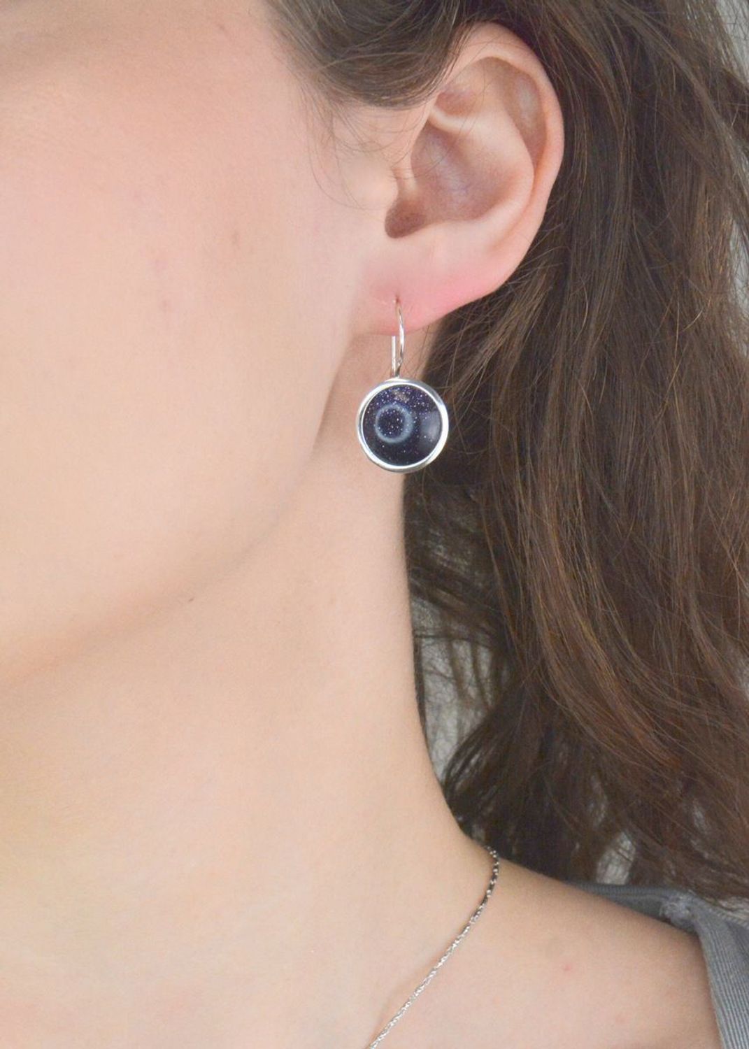 Kolczyki srebrne noc kairu pr 925, DIA-KLC-12593-925 Srebrne kolczyki wiszące zostały wykonane z najwyższej jakości srebra próby 925. Idealny prezent dla każdej kobiety.1.jpg