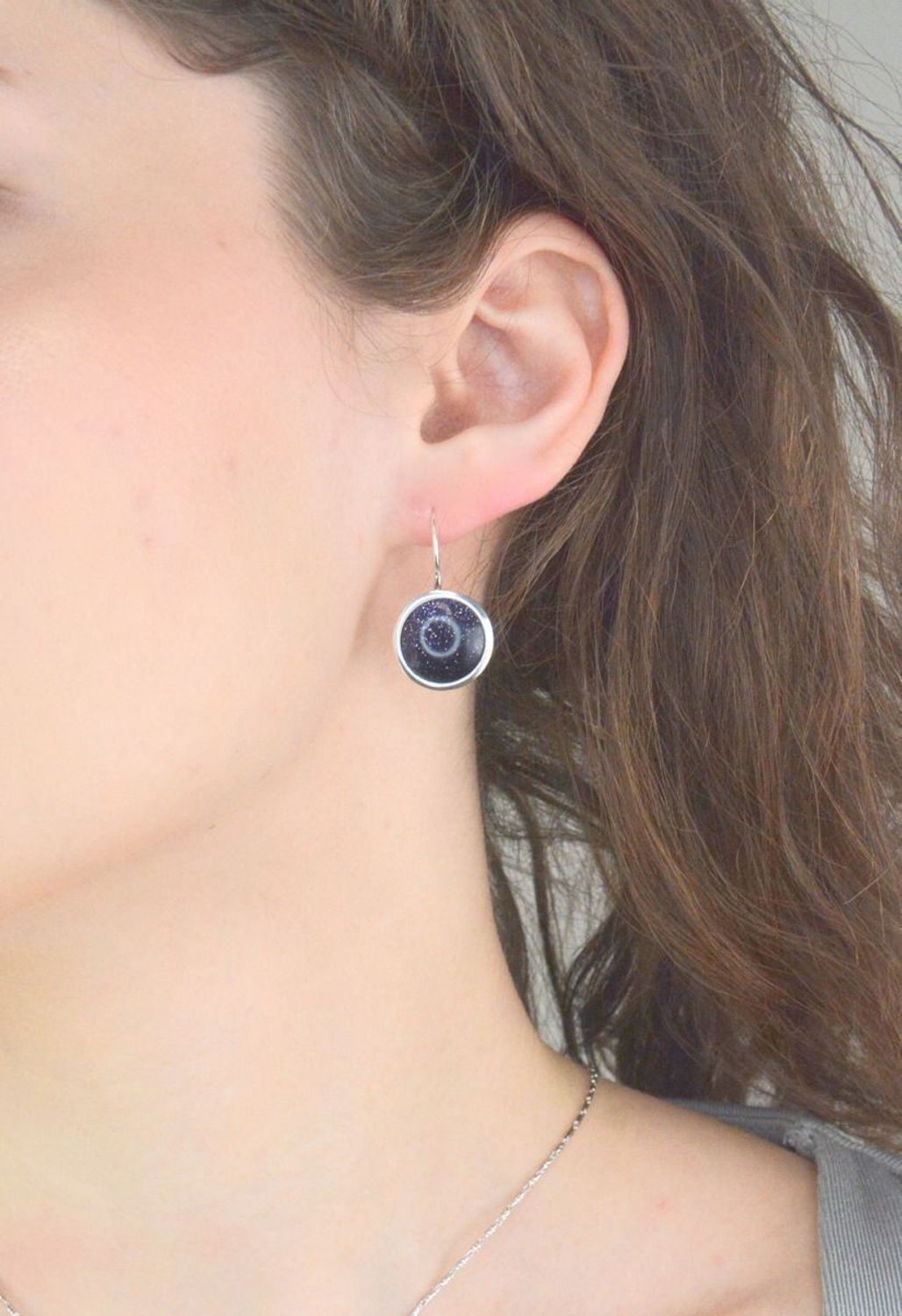 Kolczyki srebrne noc kairu pr 925, DIA-KLC-12593-925 Srebrne kolczyki wiszące zostały wykonane z najwyższej jakości srebra próby 925. Idealny prezent dla każdej kobiety.1.jpg